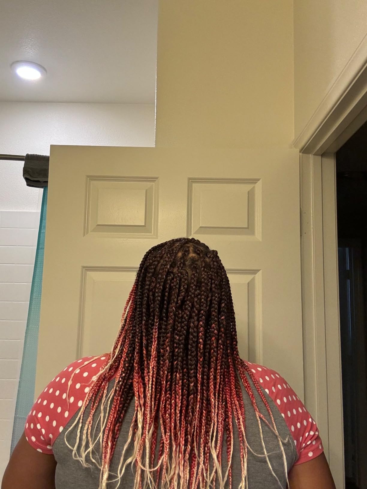 ATRAENTE Braiding Hair Pre Stretched 18 Inch 8 Packs, Ombre T1B/30 Two Tone Yaki Texture Synthetic Hair Extensions, Itch Free Pre Stretched Hair for Hot Water Setting customer photo 1