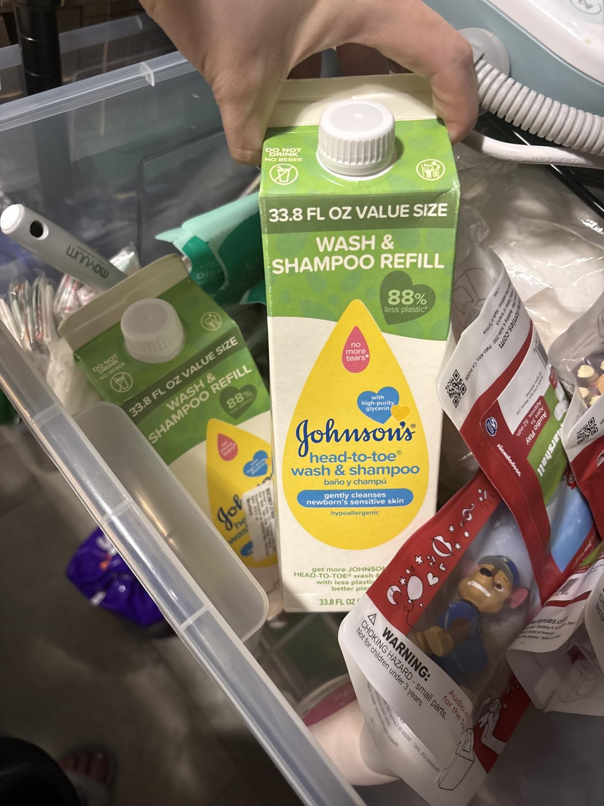 Johnson's Baby Head-To-Toe Baby Wash & Shampoo + Aloe & Vitamin B5, 2-in-1 Bath Wash Gently Cleanses Newborn's Delicate Skin & Hair, Hypoallergenic, No Added Parabens, Dyes & Sulfates, 13.6 fl. Oz customer photo 2