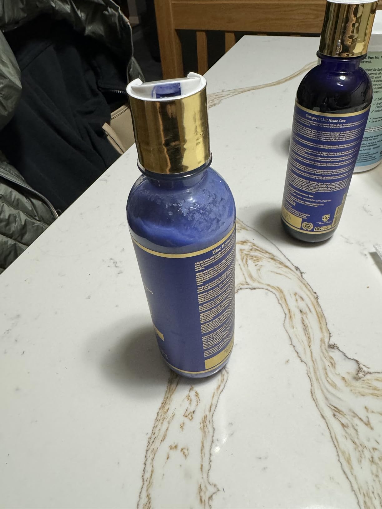 Robson Peluquero Blue Toning Kit | Hair Toner Gloss + Shampoo | Icy Platinum, Ash & Silver Blonde for Brassy Hair, Bleached, Highlights, Neutralizes Orange & Yellow Tones - 2x10.1 Fl Oz customer photo 2