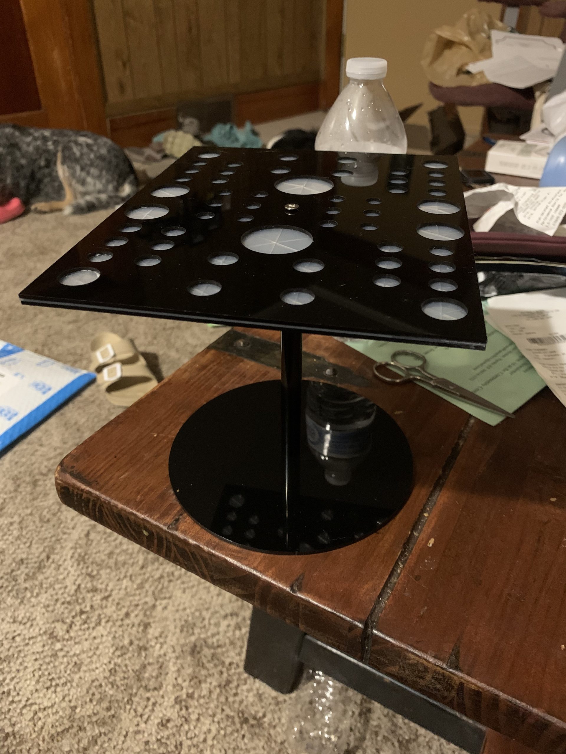 Jetec Acrylic & Silicone Drying Rack for 54 Makeup Brushes, Collapsible, Portable customer photo 1