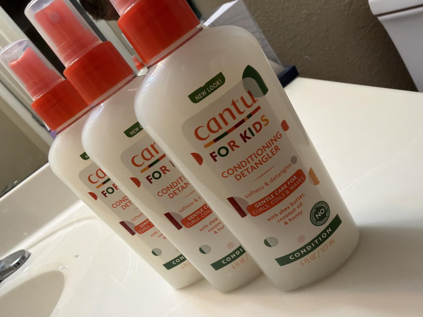 Cantu Care for Kids Conditioning Detangler, 6 fl oz (Pack of 3) customer photo 2