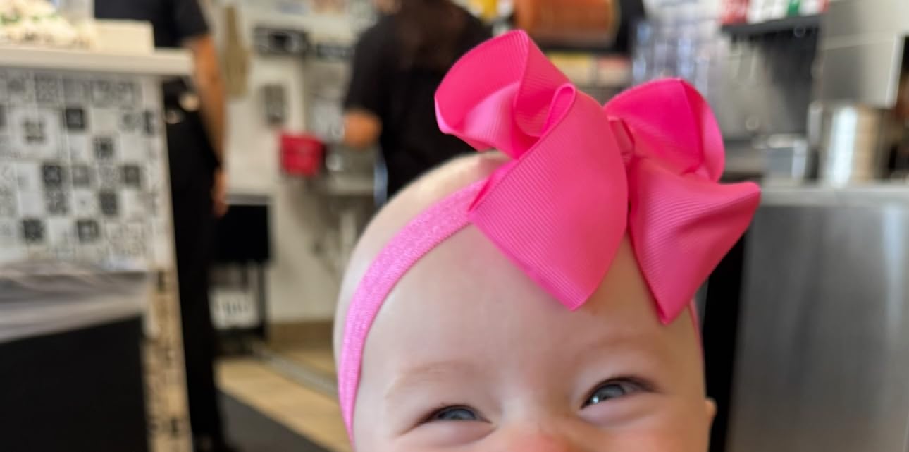 Baby Girls Headbands Grosgrain Ribbon 4.5