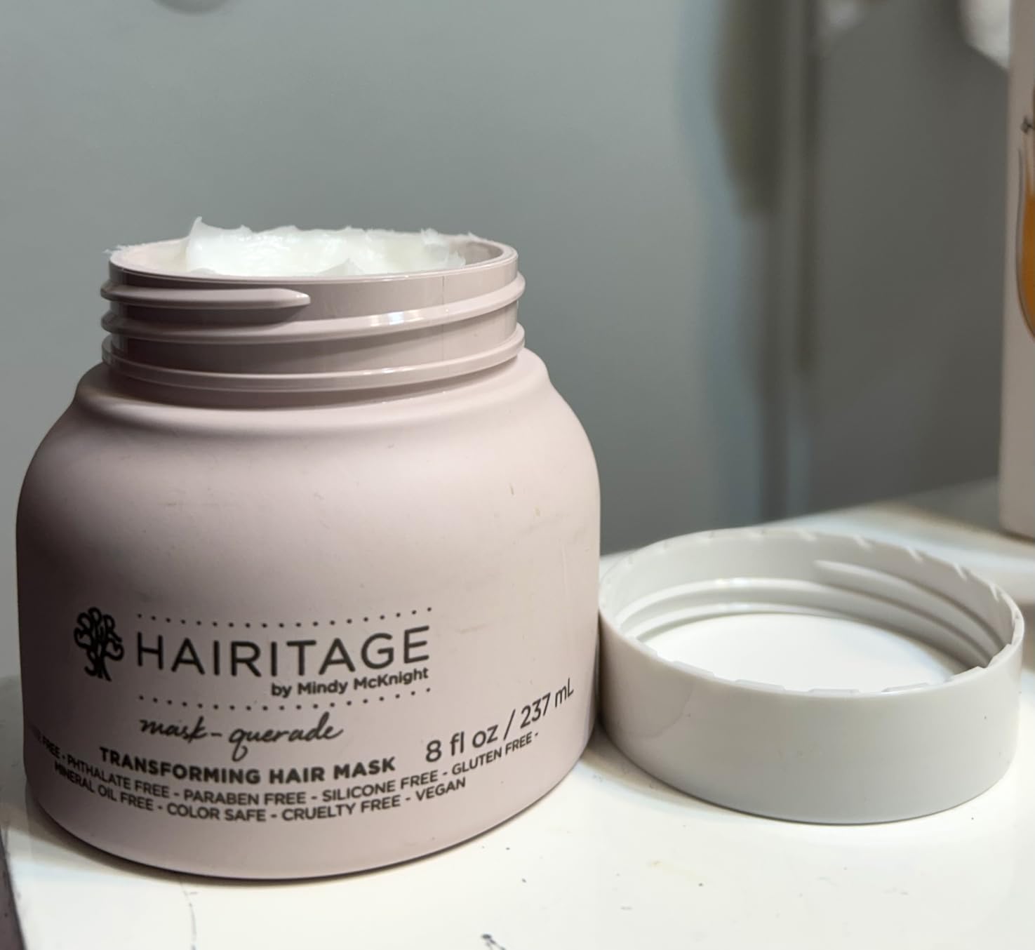 Hairitage Hydrating Argan Oil Deep Conditioning Hair Mask For Dry Damaged Hair - with Shea Butter, Aloe & Soy Protein customer photo 1