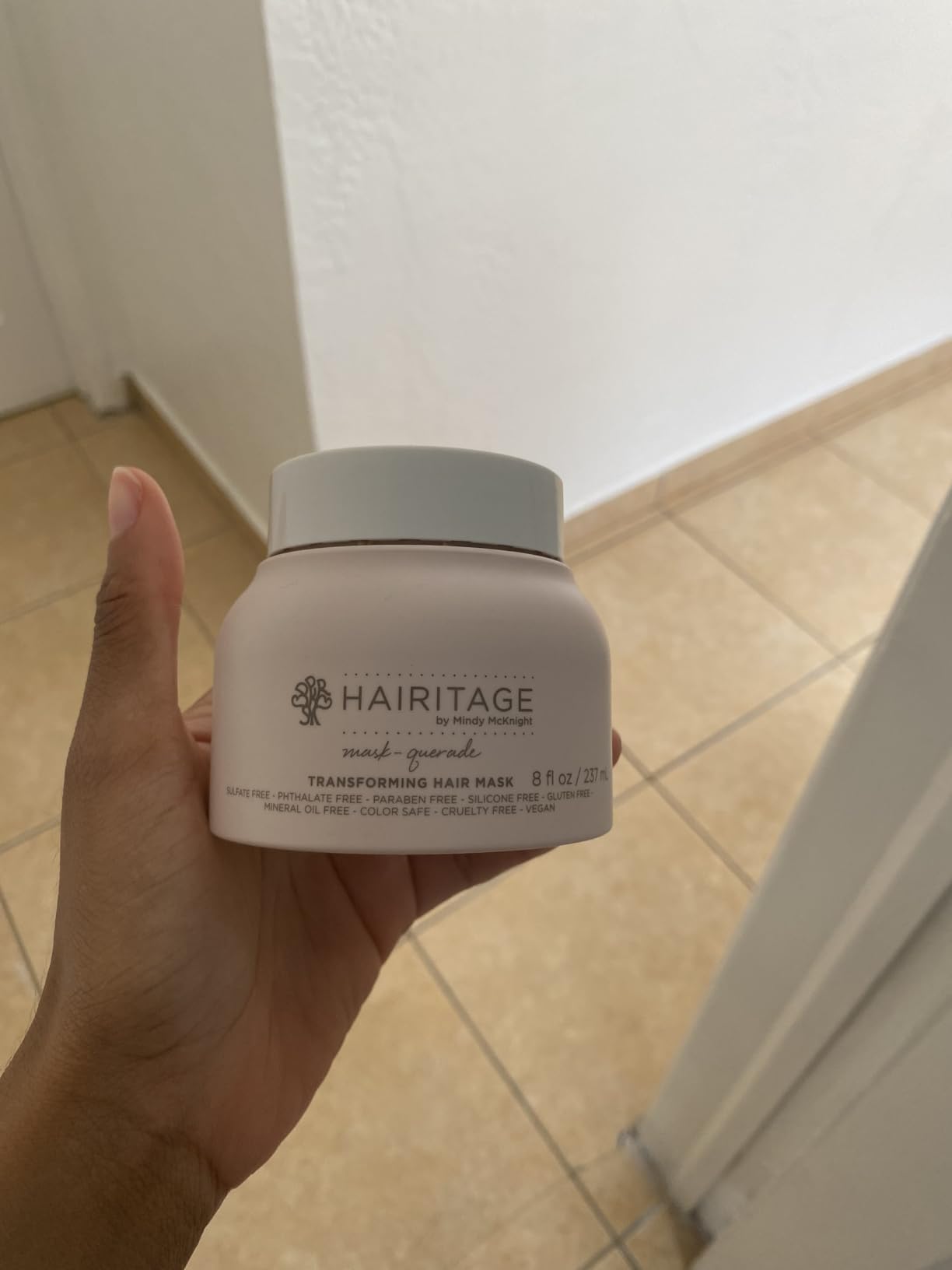Hairitage Hydrating Argan Oil Deep Conditioning Hair Mask For Dry Damaged Hair - with Shea Butter, Aloe & Soy Protein customer photo 2