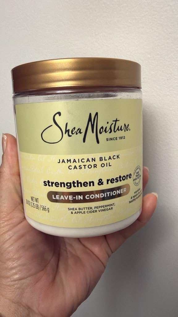 SheaMoisture Leave In Conditioner, Jamaican Black Castor Oil to Soften, Detangle & Reduce Breakage, 20 oz customer photo 1