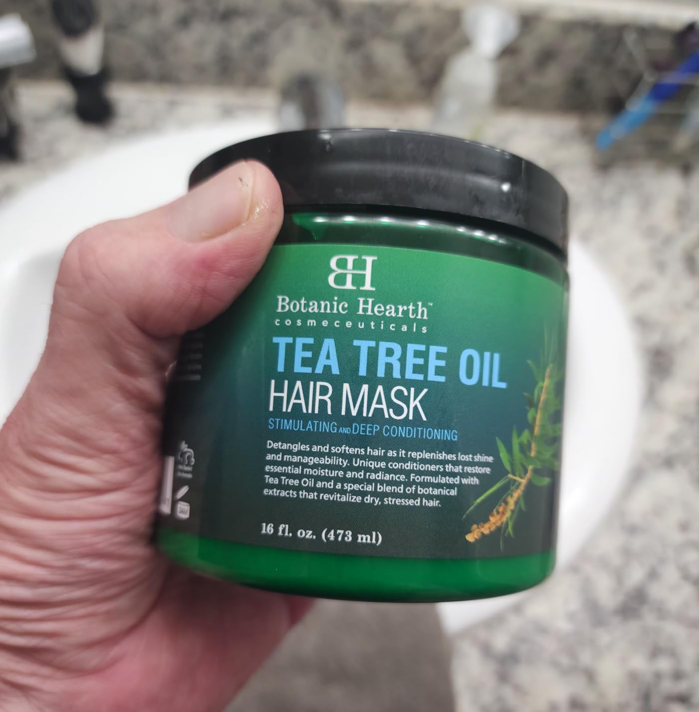 Botanic Hearth Keratin Hair Mask - 16 Oz | Biotin, Collagen & Coconut Oil | Restore, Repair, Smoothing, Conditioning & Strengthen All Hair Types | For Men & Women customer photo 2