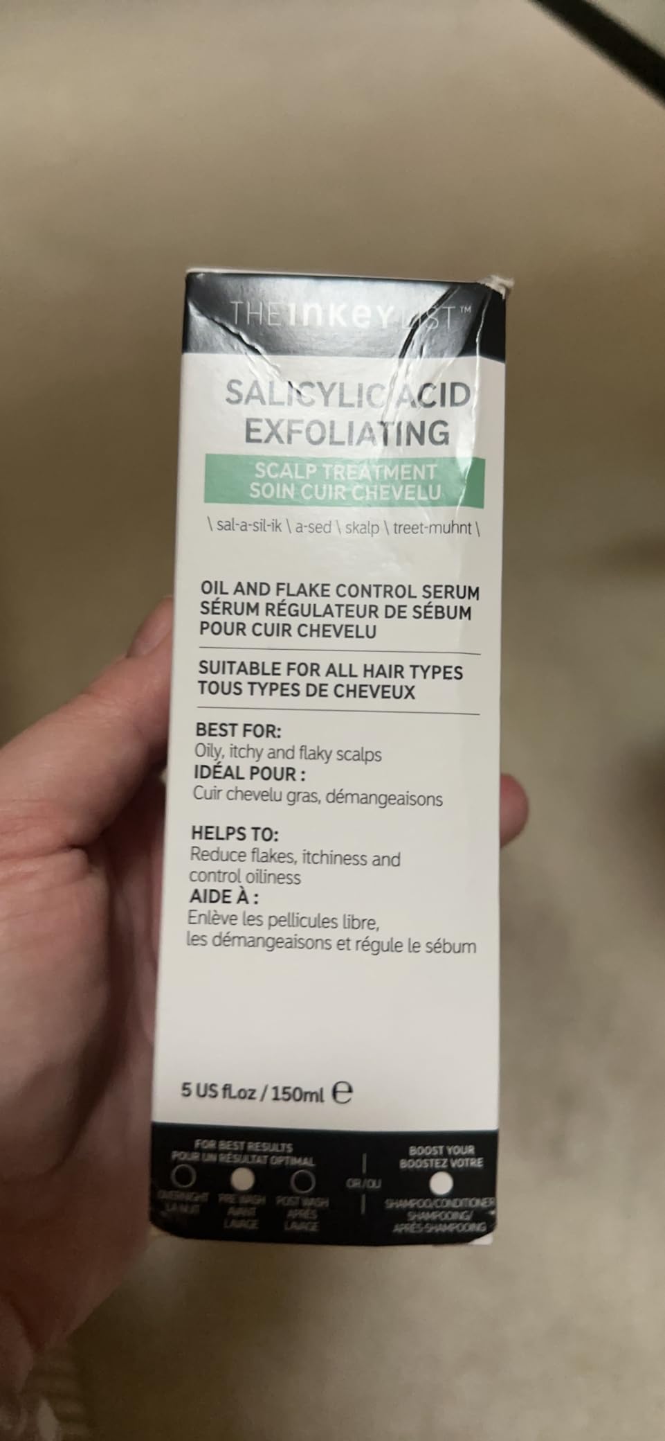 The INKEY List Salicylic Acid Exfoliating Scalp Treatment - Pre-Shampoo Scalp Serum Exfoliates Flakes and Buildup customer photo 2
