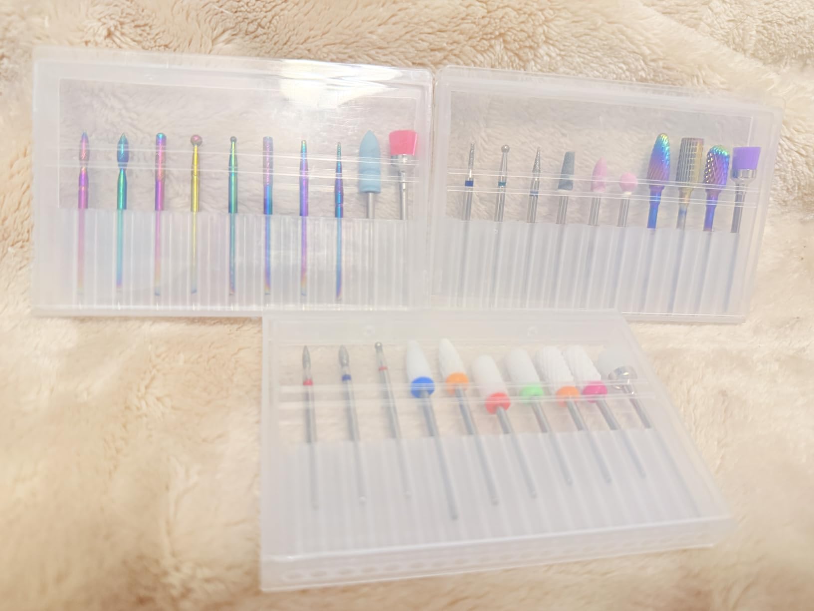 30Pcs Nail Drill Bits Set: 3/32 Inch Carbide Cuticle Ceramic Nail Bits | All-in-one for Acrylic Gel Nail Manicure Pedicure Remover Tools for Home Salon customer photo 1