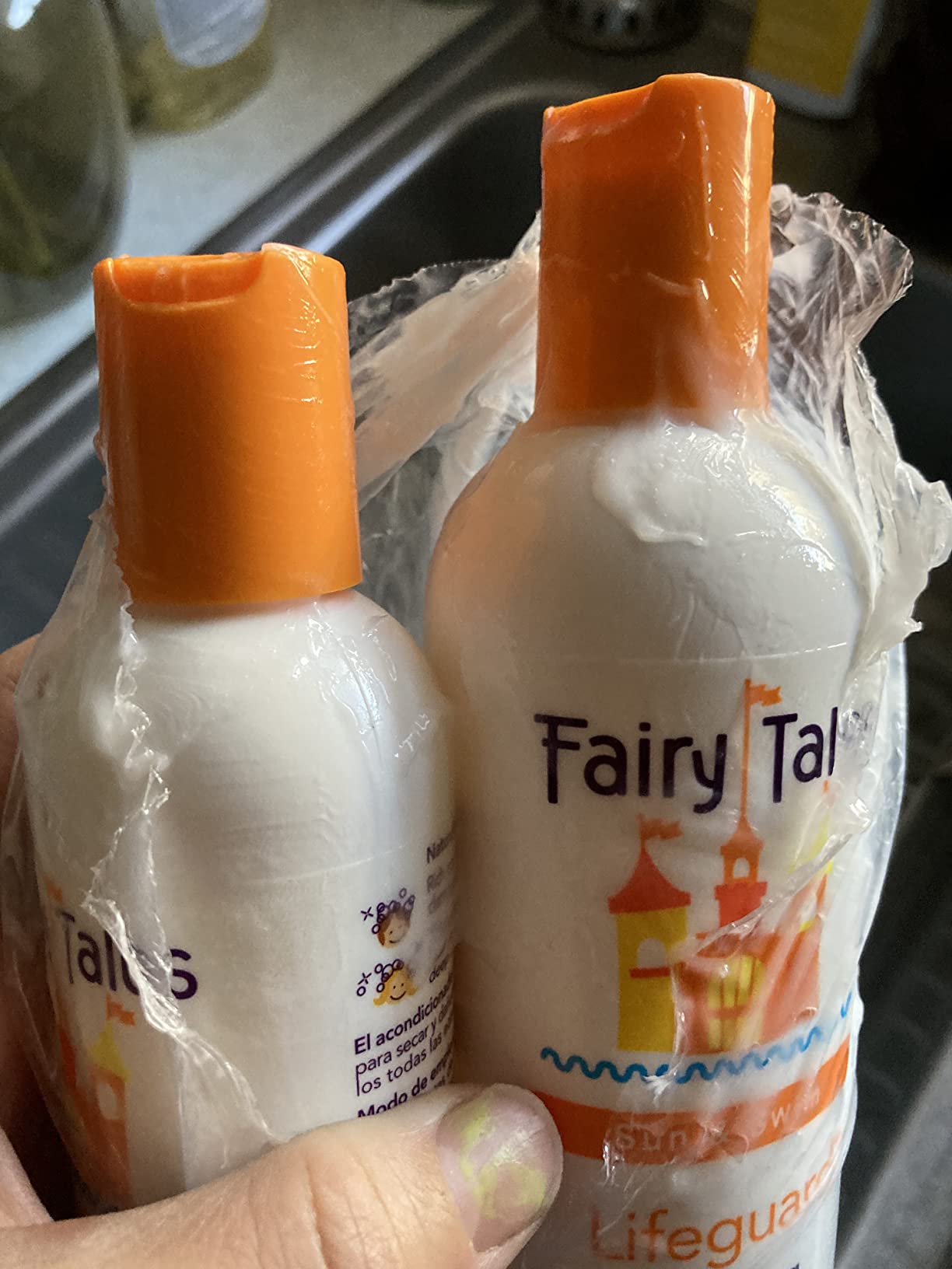 Fairy Tales Sun & Swim Shampoo & Conditioner for Kids - Chlorine Removal Swim Shampoo, Removes Green Pool Tones, Sea Salt & Mineral Buildup - Delicious Tropical Scent - 12oz + 8oz customer photo 2