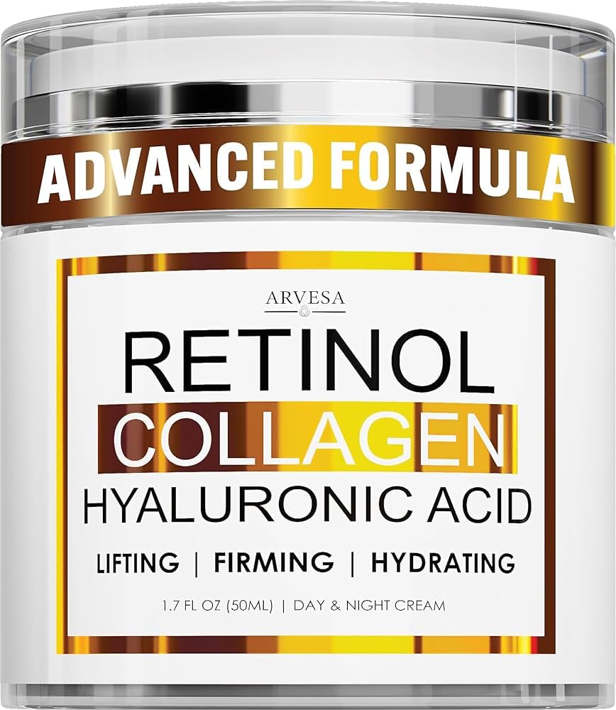 Retinol Cream for Face with Collagen and Hyaluronic Acid - Anti Aging Wrinkle Cream for Women and Men - Day and Night Facial Moisturizer for Tightening and Skin Firming customer photo 1