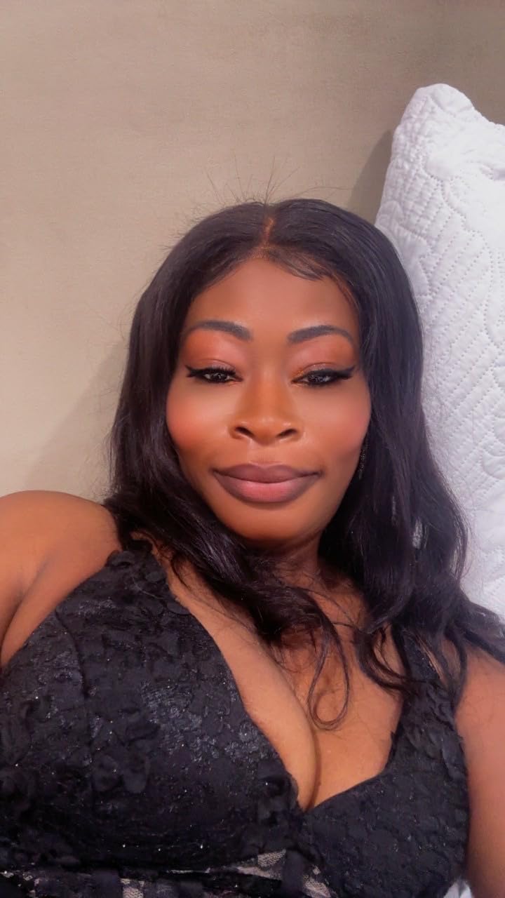 SENSAIRUITE Body Wave Lace Front Wigs Human Hair Wide Lace 180 Density Human Hair Wigs 13x4 Human Hair Lace Front Wigs Pre Plucked 20 Inches Natural Color customer photo 1