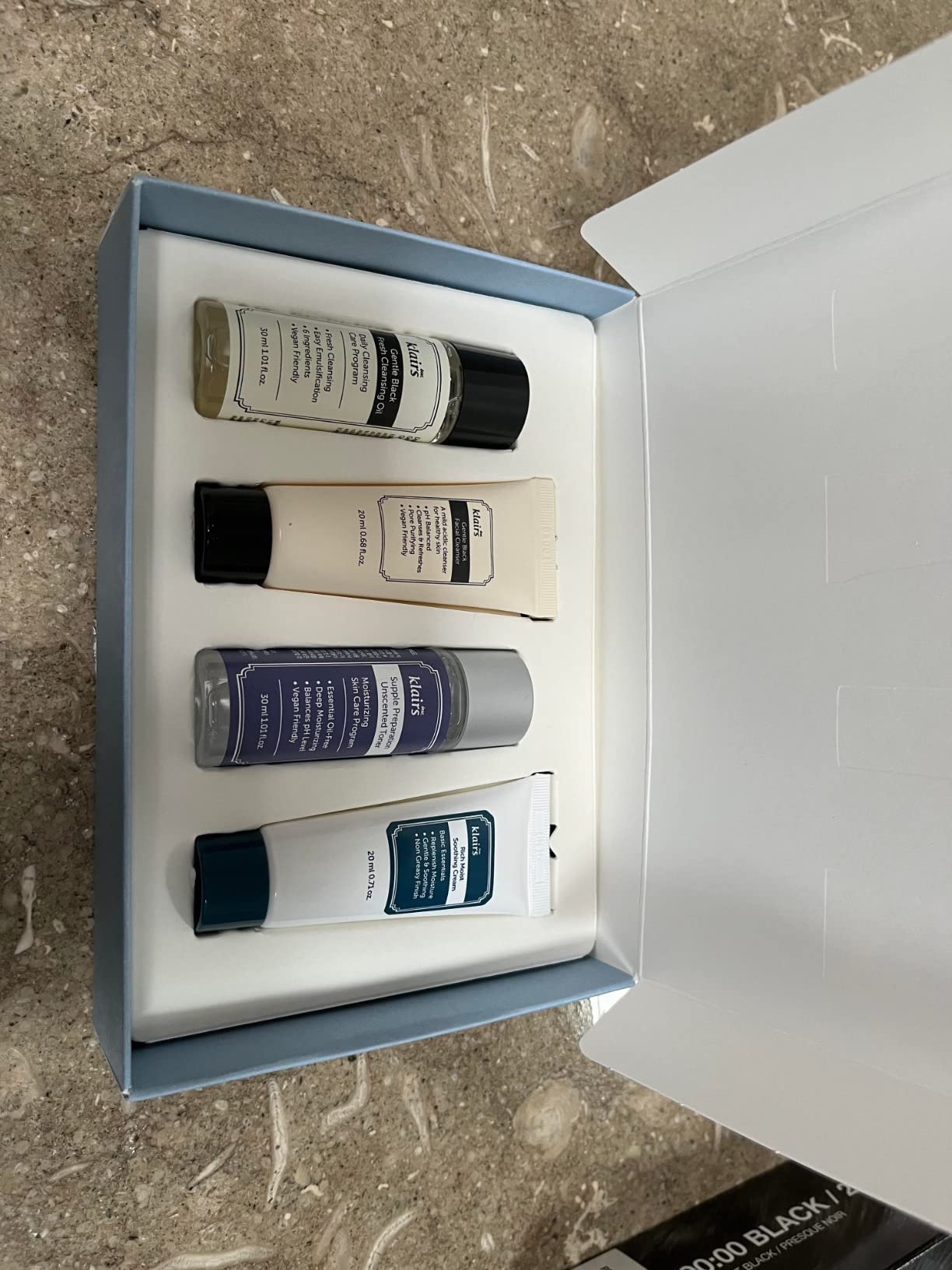 DearKlairs Skincare Travel Trial Kit Korean Mini Set for All Skin Types | Cleansing oil, foaming cleanser, toner & soothing cream minis, vegan, cruelty-free facial gift set customer photo 2