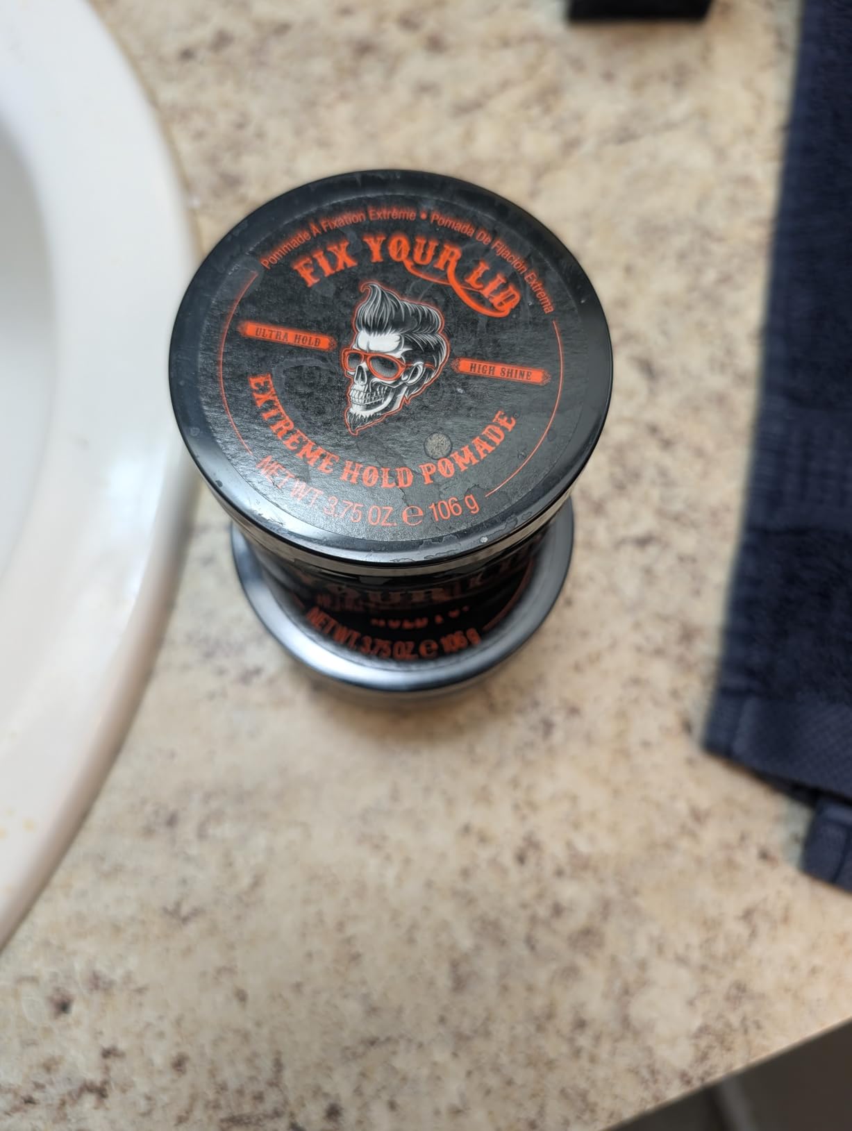 Fix Your Lid Extreme Hold Hair Pomade For Men - High Shine Water Based Hair Gel 3.75 oz - Easy To Wash Out customer photo 2