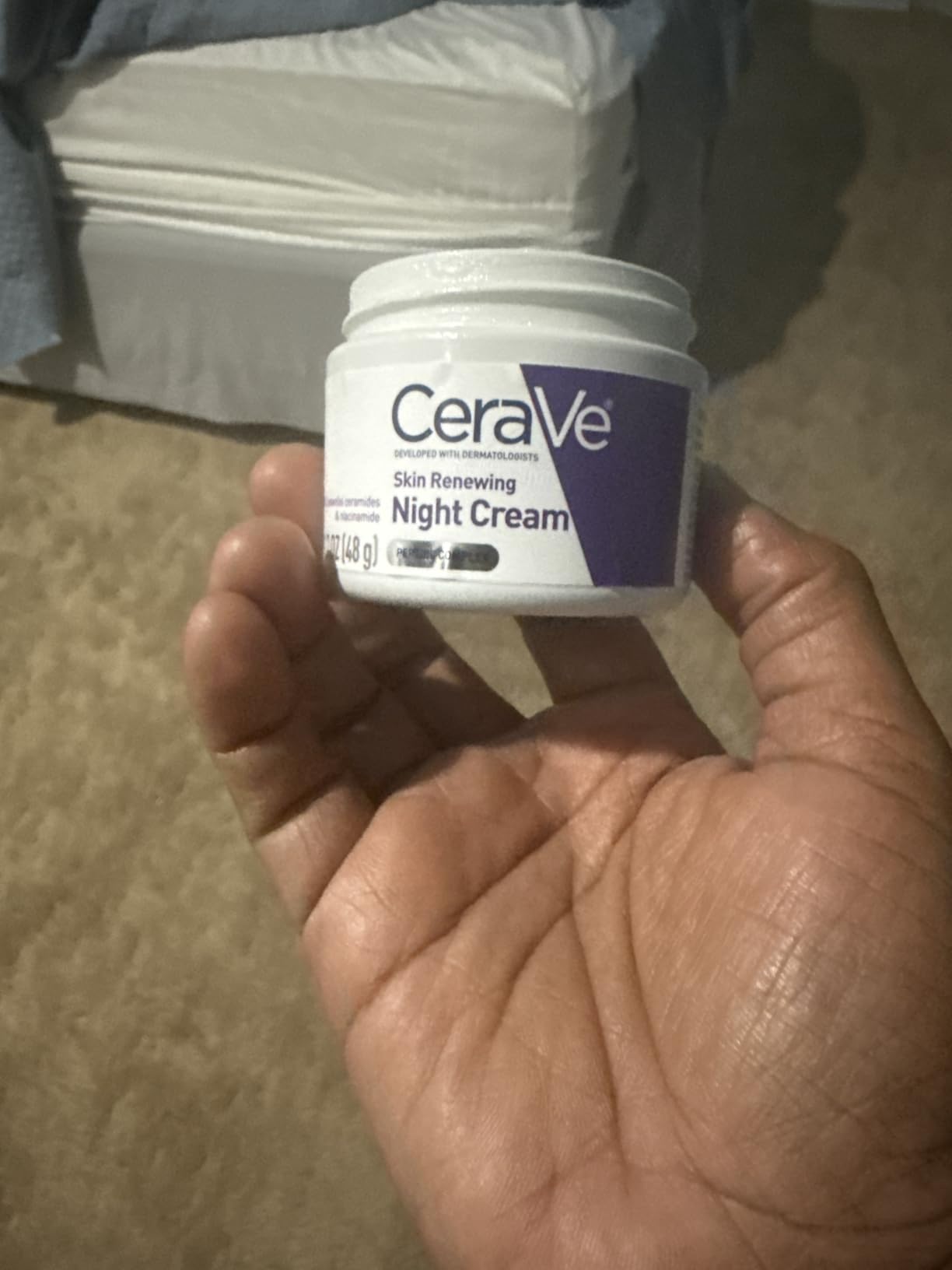CeraVe Vitamin C Serum and Night Cream Skin Care Set, Travel Essentials | Brightens with Vitamin C Serum and Hydrates with Night Cream with Hyaluronic Acid and Peptides customer photo 1