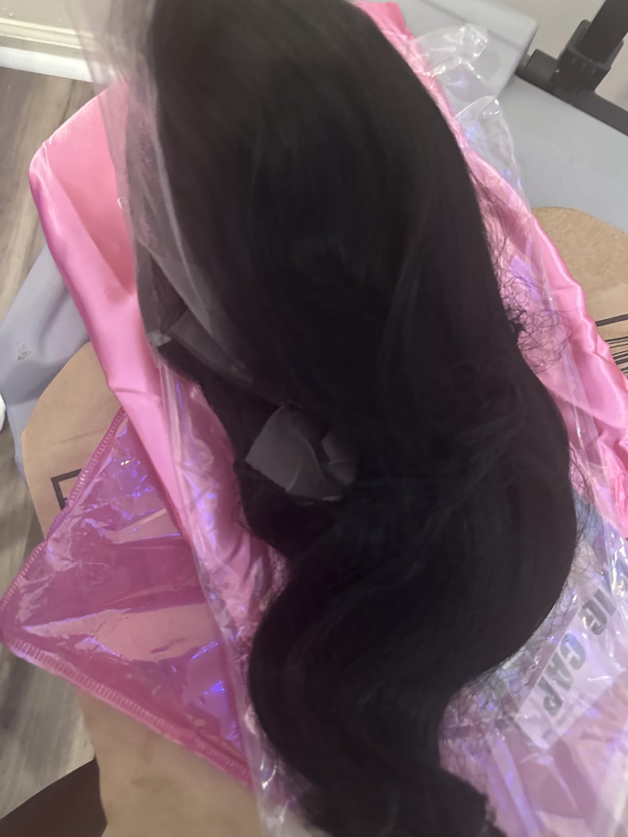 Bob Wig Human Hair 13X4 Lace Front Wigs Human hair 150% Density Short Straight Frontal Bob Wig HD Transparent Lace Frontal wigs Pre Plucked for Women Glueless Wigs With Baby Hair Natural black 10 Inch customer photo 1