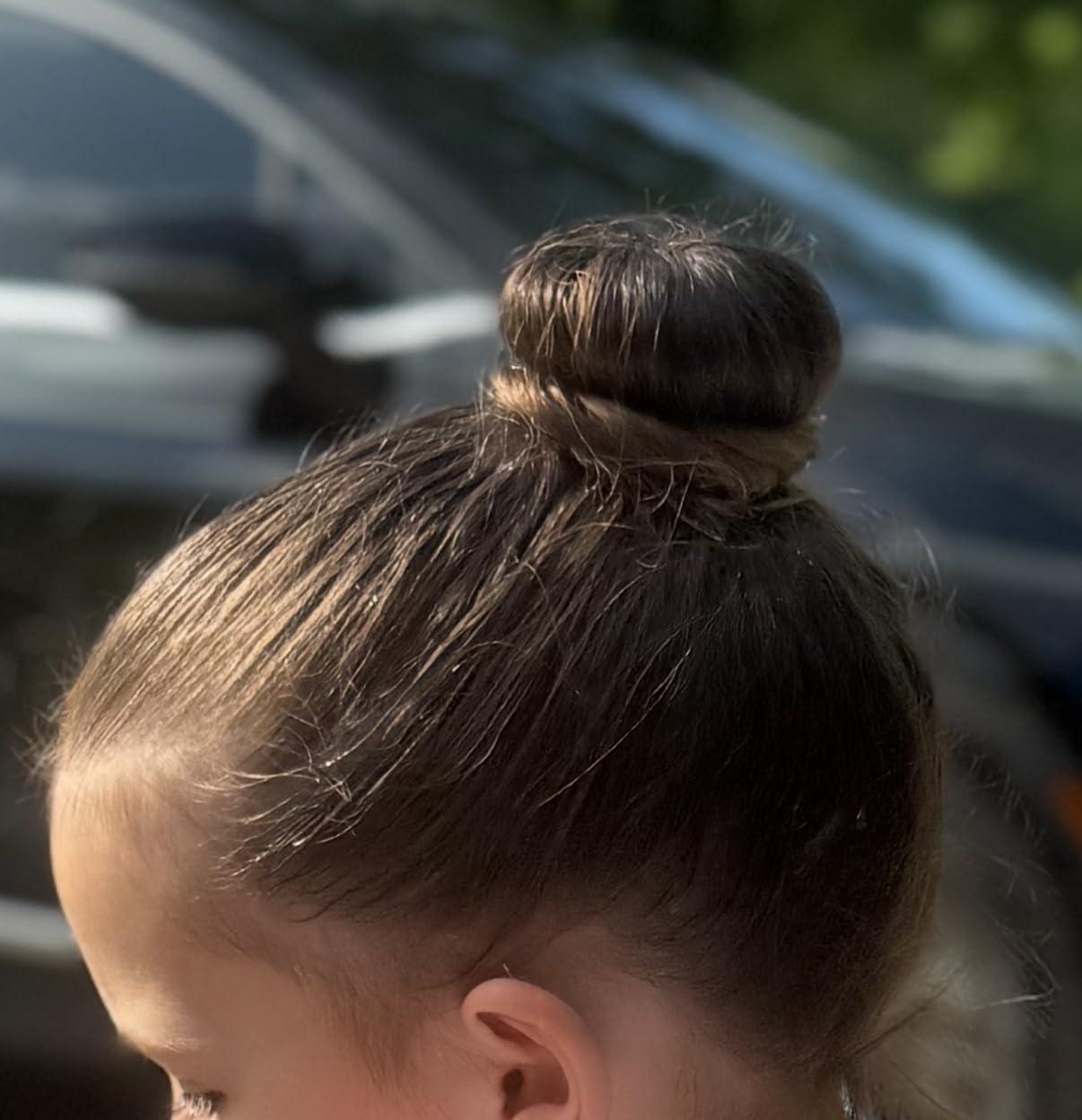 Styla Hair Small Donut Bun Maker for Kids Hair Buns - Easy Ballet and Sock Buns (6pc Brown 2 Inch Size) customer photo 1