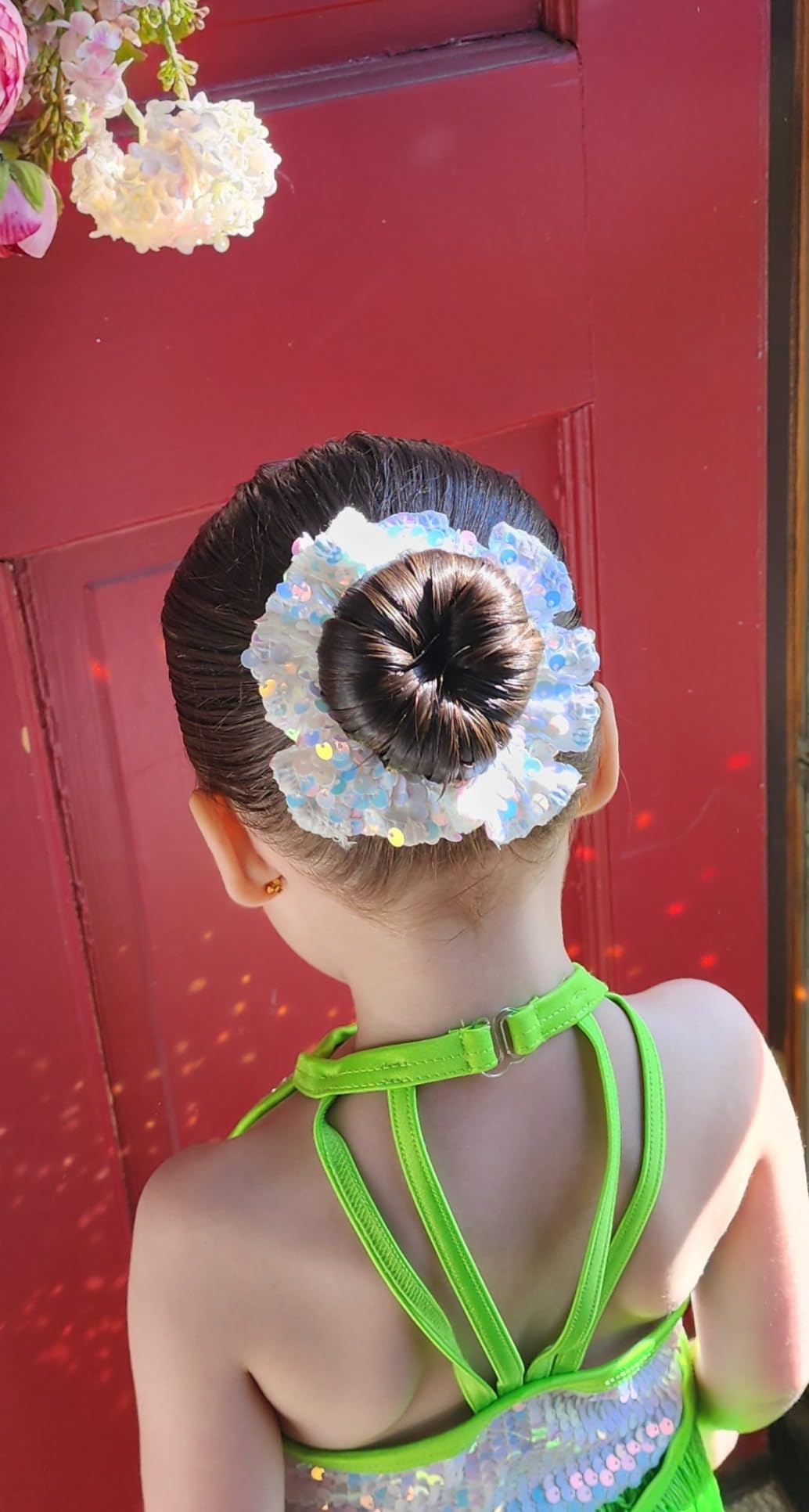 Styla Hair Small Donut Bun Maker for Kids Hair Buns - Easy Ballet and Sock Buns (6pc Brown 2 Inch Size) customer photo 2