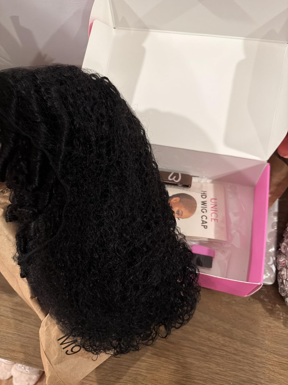 UNICE Kinky Straight V Part Wigs Human Hair for Women Glueless Upgrade U Part Wigs Machine Made Clips in V Part Wig No Leave Out Real Scalp Beginner Friendly Natural Color 150% Density 20Inch customer photo 1