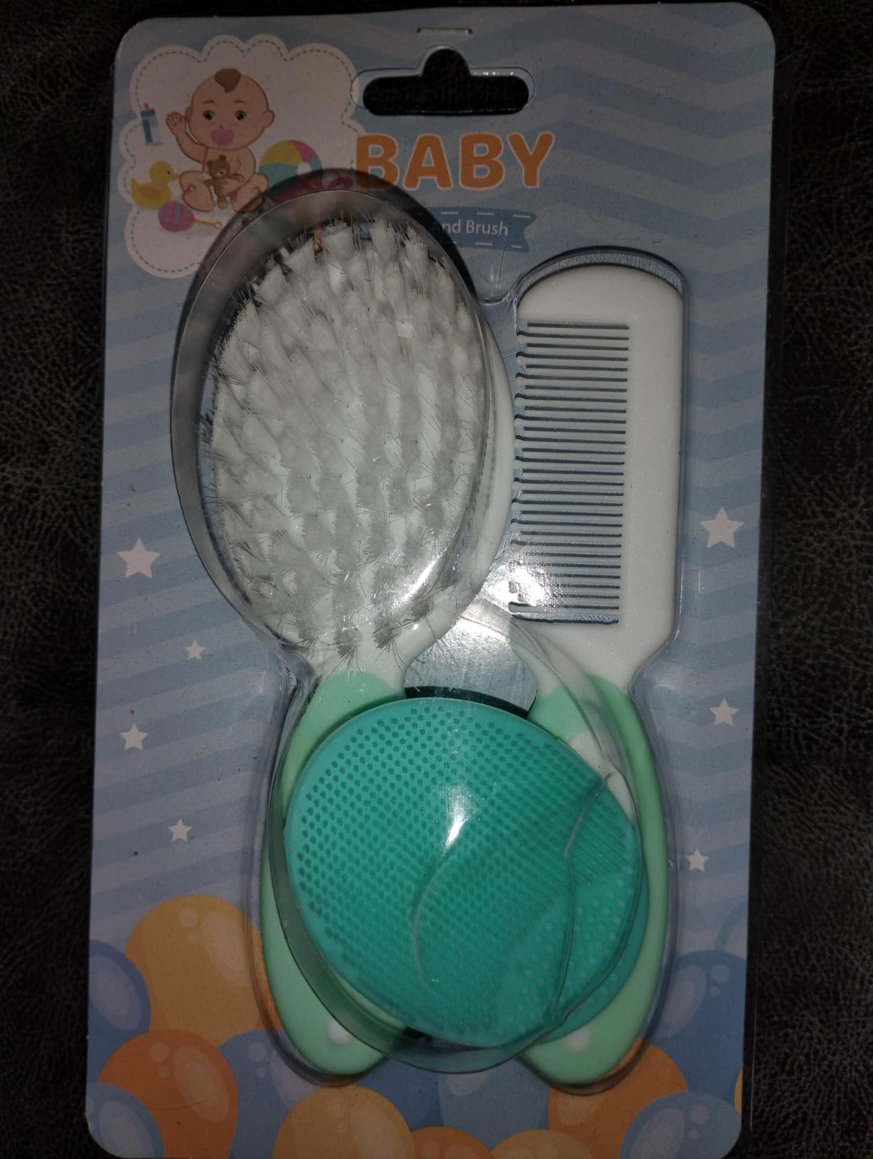 Baby Hair Brush, Cradle Cap Brush, Baby Hair Comb, Baby Hair Brush and Comb Set for Newborns & Toddlers, Baby Brush Soft Bristles, Ideal for Cradle Cap, Perfect Baby Registry Gift (Pink) customer photo 1