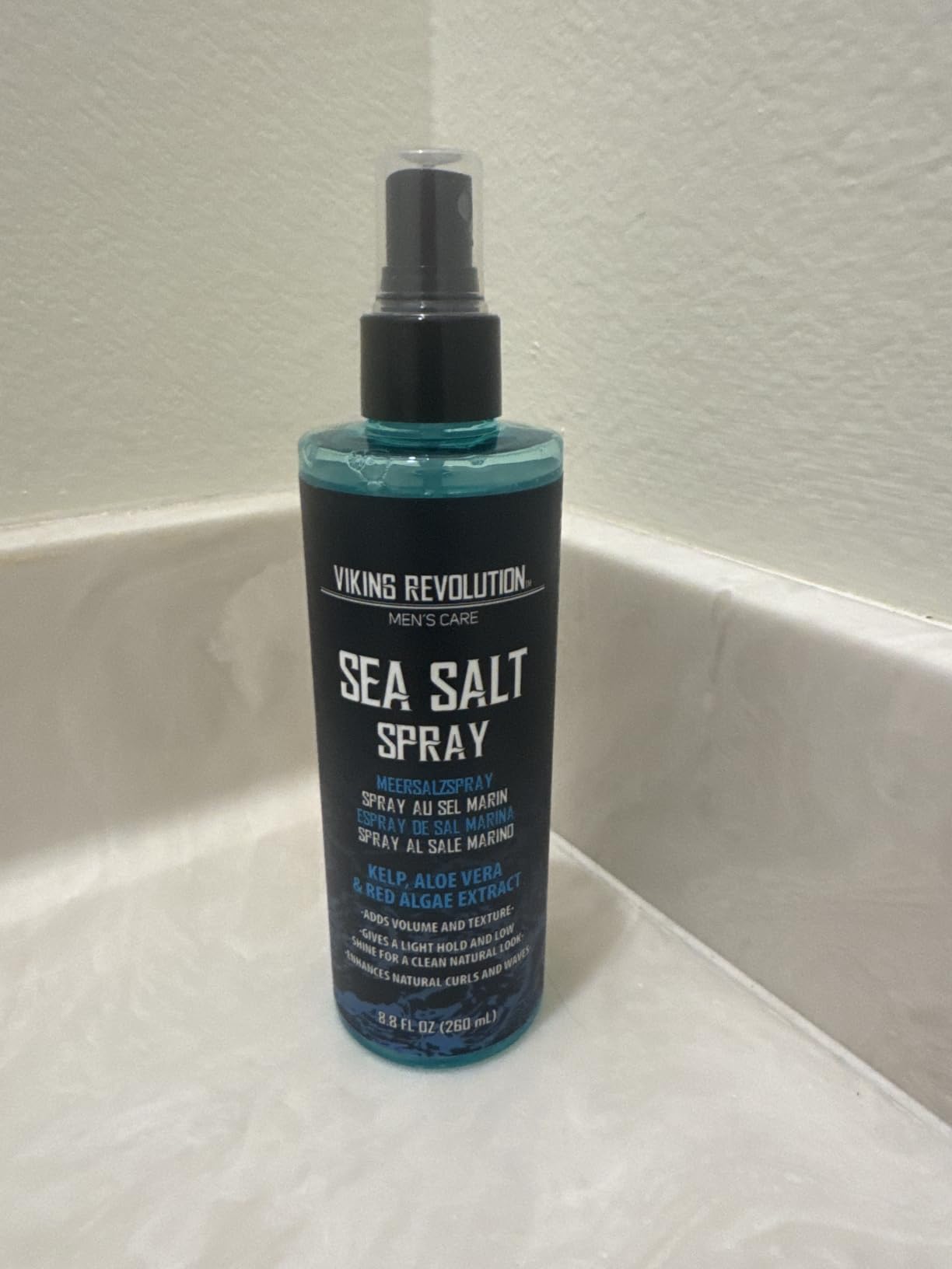 Viking Revolution Sea Salt Spray for Men - Hair Texturizing Spray with Kelp, Aloe Vera and Red Algae Extract - Surf Sprays to Add Volume and Texture for Men and Women Beach Hair - 8.8oz customer photo 1