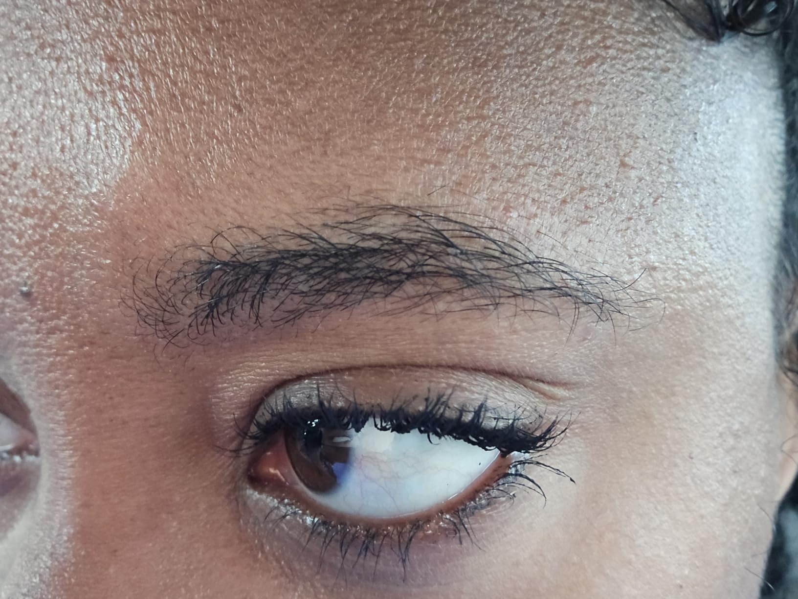 NYX PROFESSIONAL MAKEUP The Brow Glue, Extreme Hold Tinted Eyebrow Gel - Dark Brown customer photo 1