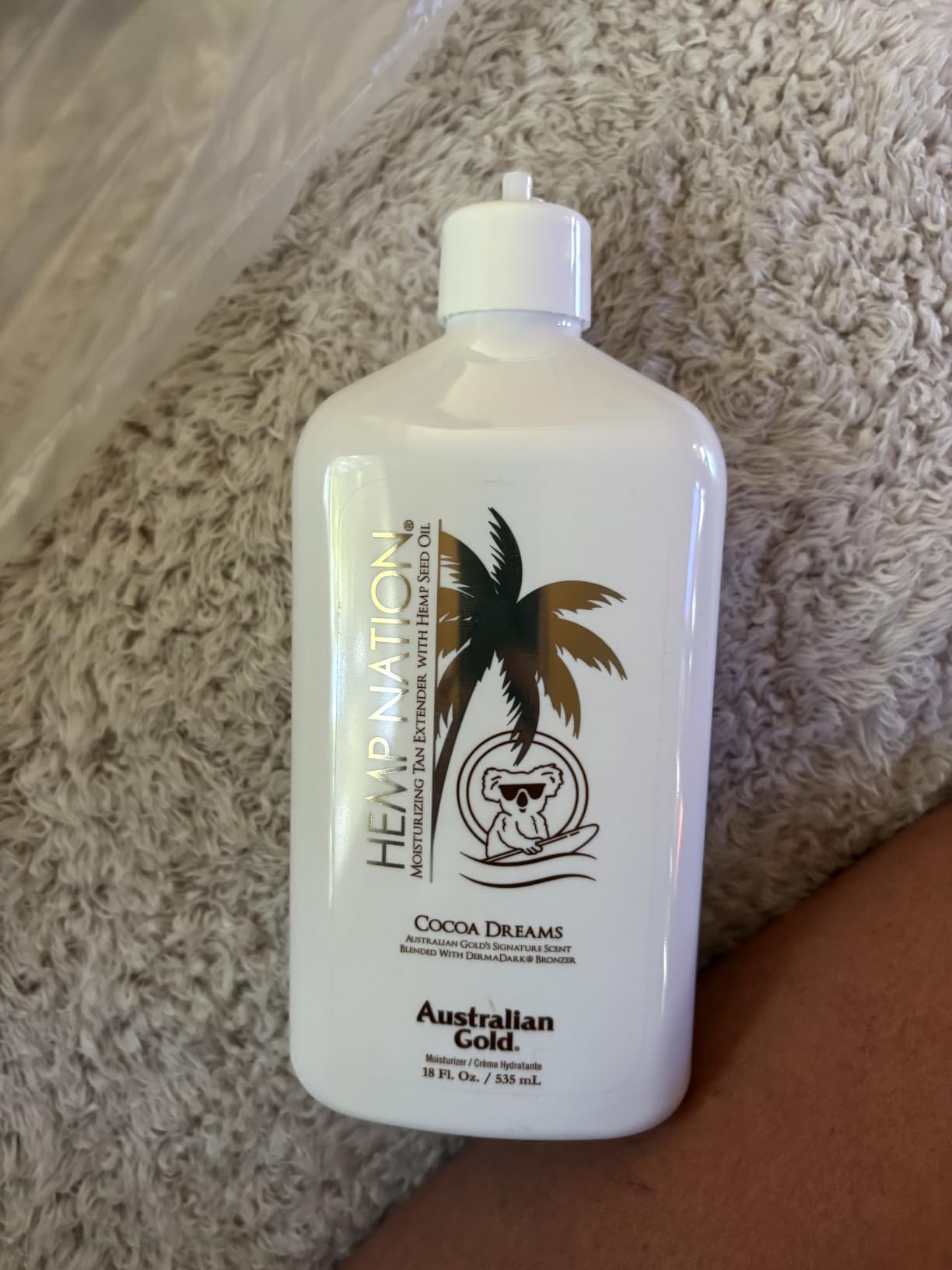 Hemp Nation Cocoa Dreams Tan Extender w/Derma Dark Bronzer 18oz customer photo 1