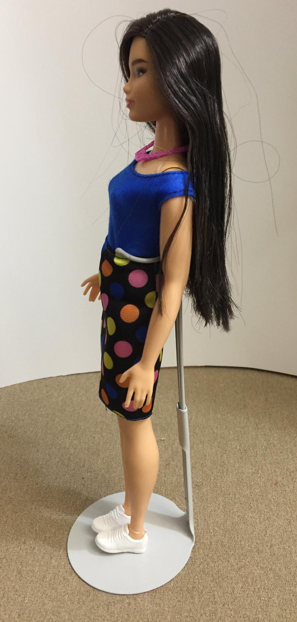 Barbie Doll Styling Head, Brown Hair with 20 Colorful Accessories, Doll Head for Hair Styling customer photo 1