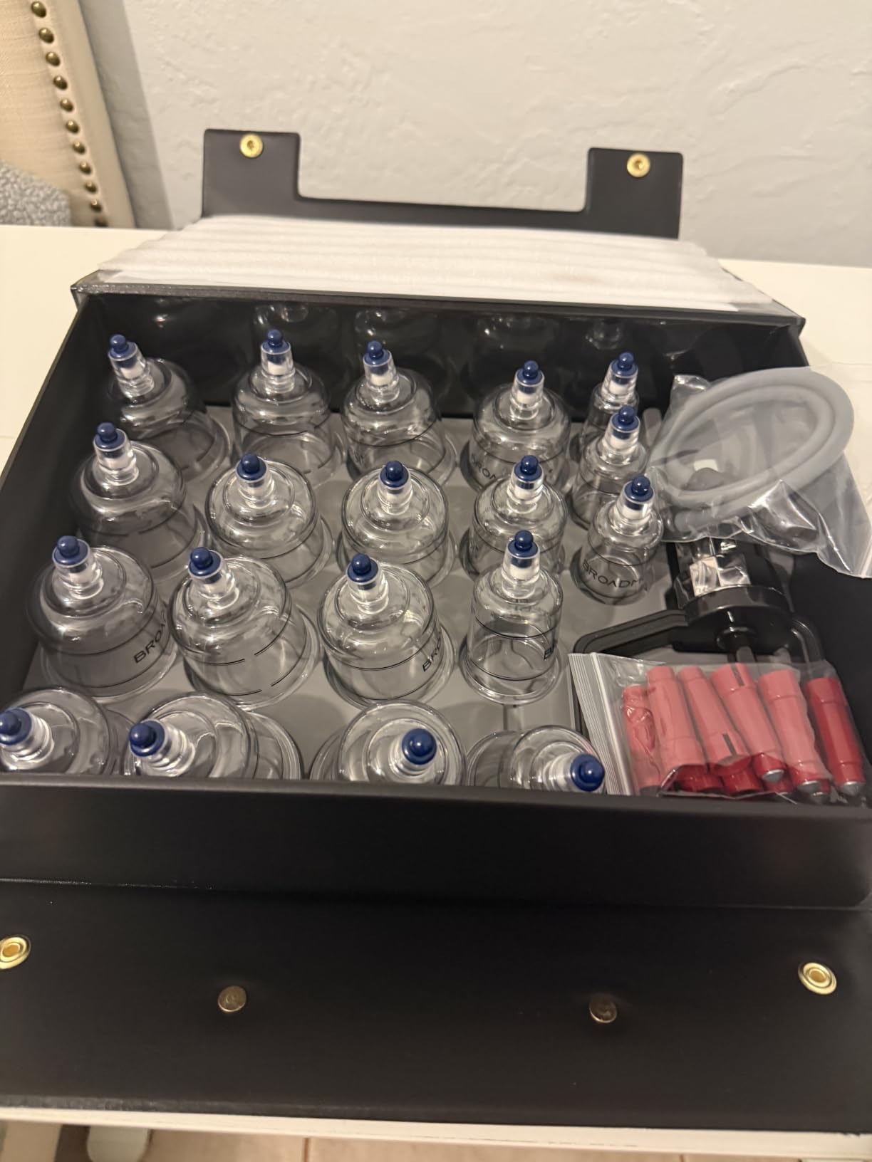 Premium Cupping Therapy 19 Cups Set, Including Pump Handle, Extension Tube, Massage Sticks, Made in Korea customer photo 1