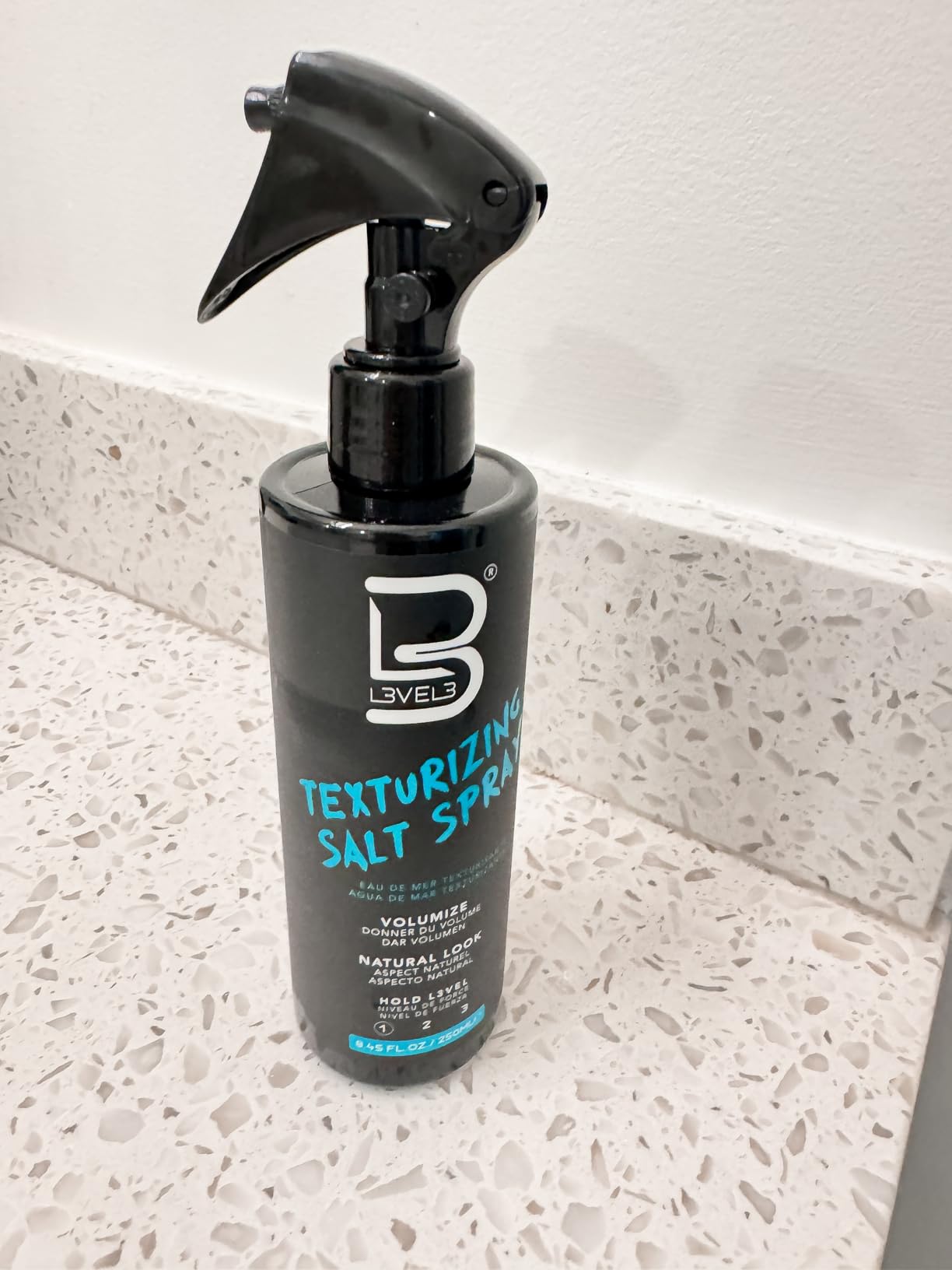 L3 Level 3 Sea Salt Spray for Hair, Texturizing, Beachy Waves, 8.45 fl oz | Texture spray, hair texture spray, light flexible hold, surf spray, casual finish, adds body and definition customer photo 1