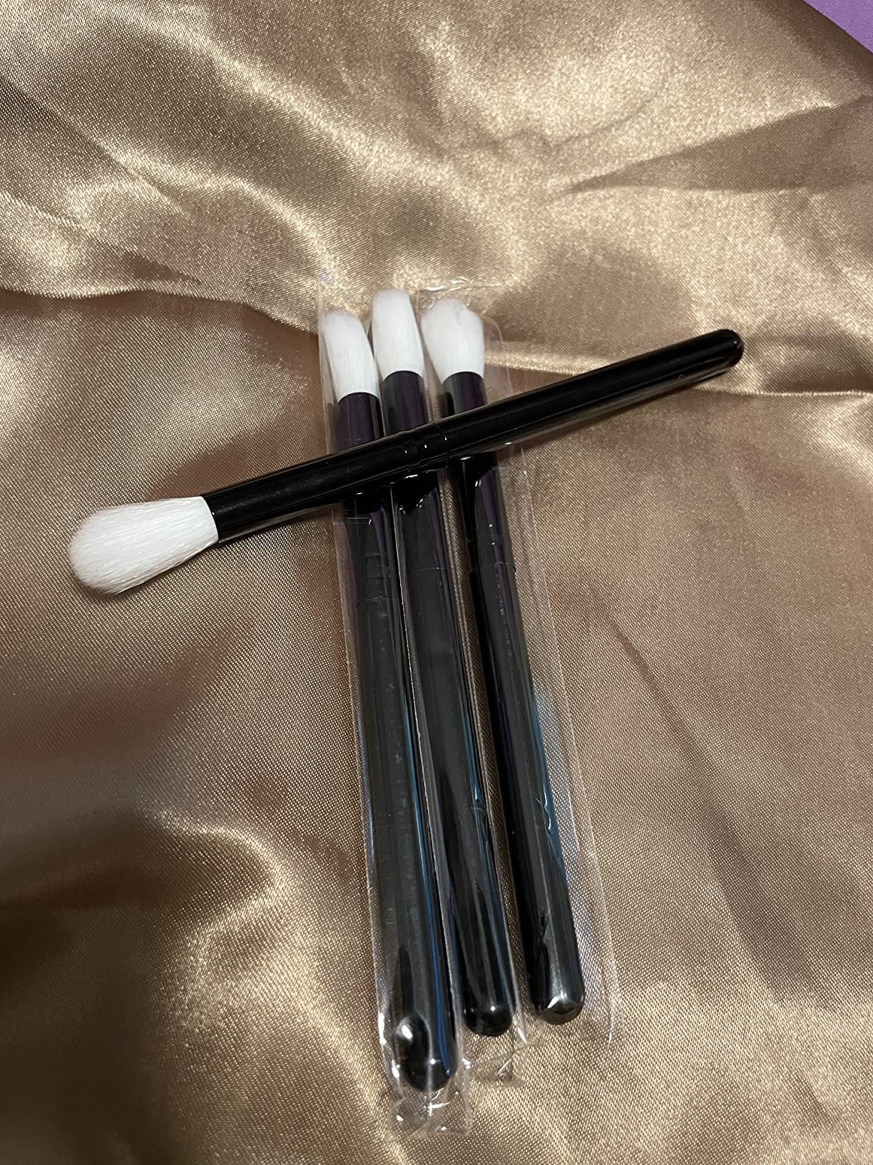 4Pcs Extension Eyelash Shampoo Brushes Cleansing, Urtlia Fluffy Lash Eye Shadow Wash Makeup Brush Set customer photo 2
