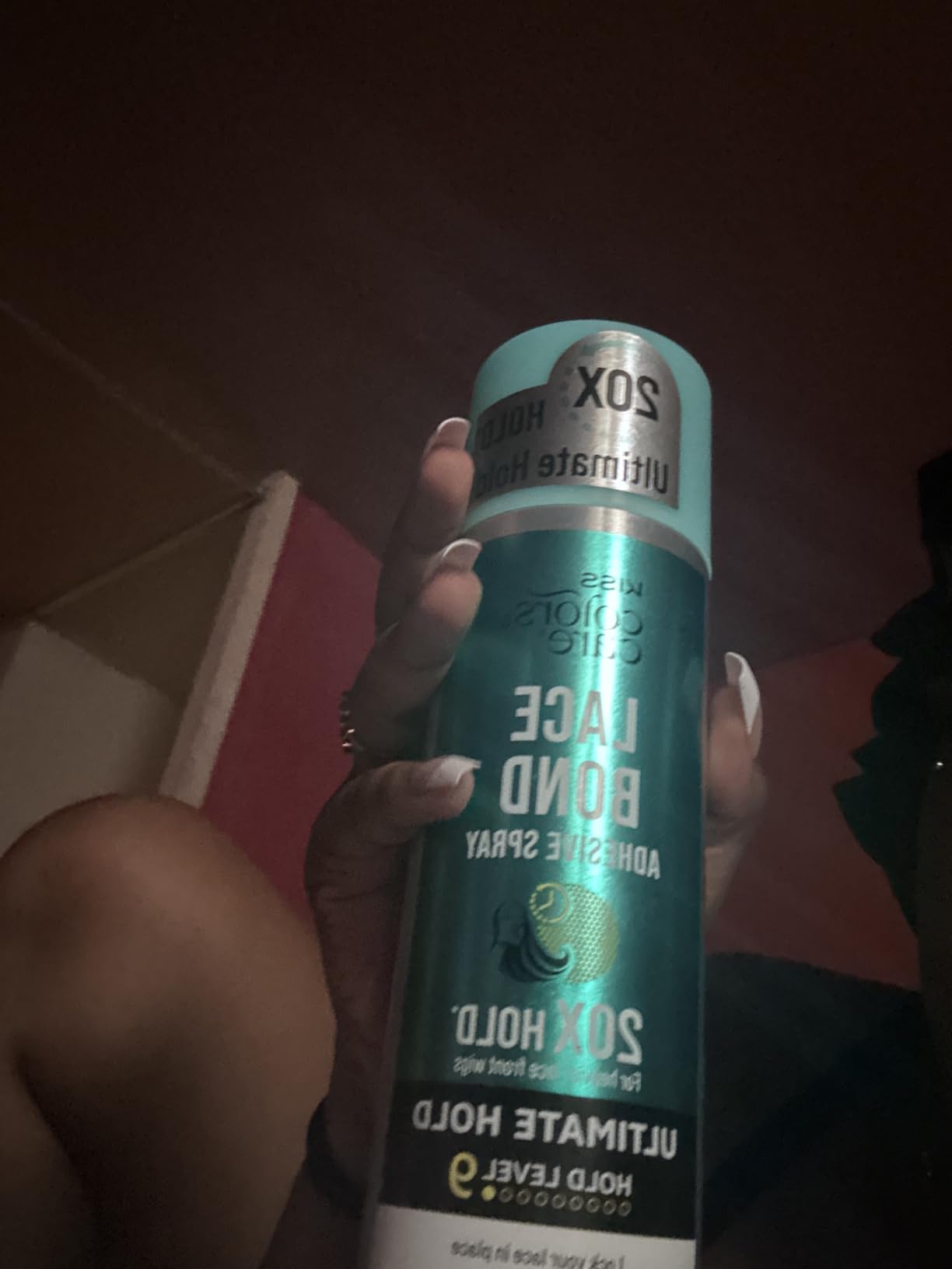 KISS Colors & Care Lace Bond Adhesive Spray Ultimate Hold 11.1 oz - Adhesive for Lace Frontals, Sweat Proof, Water-Resistant, Fast Drying, Super Secure for All Day customer photo 1