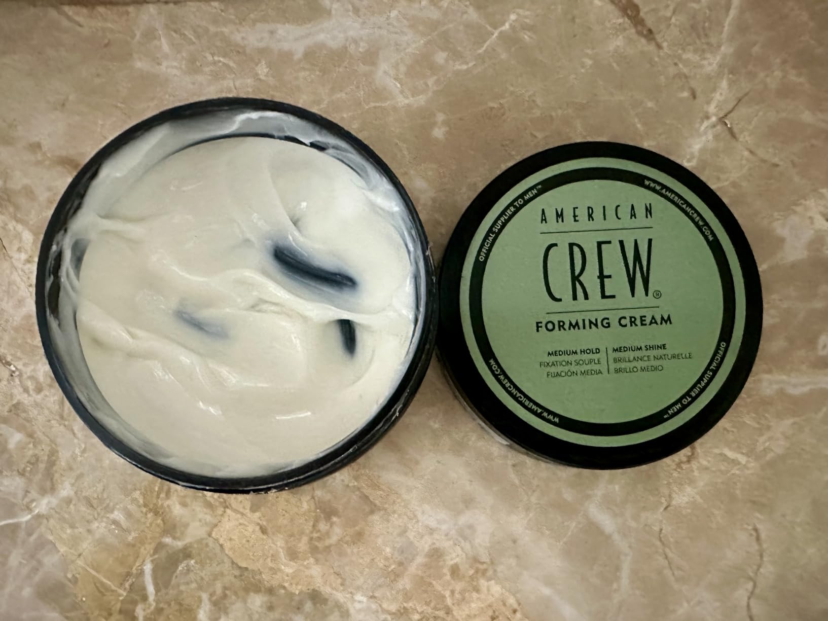 American Crew Men's Hair Forming Cream, Like Hair Gel with Medium Hold & Medium Shine, 3 Oz (Pack of 1) customer photo 1