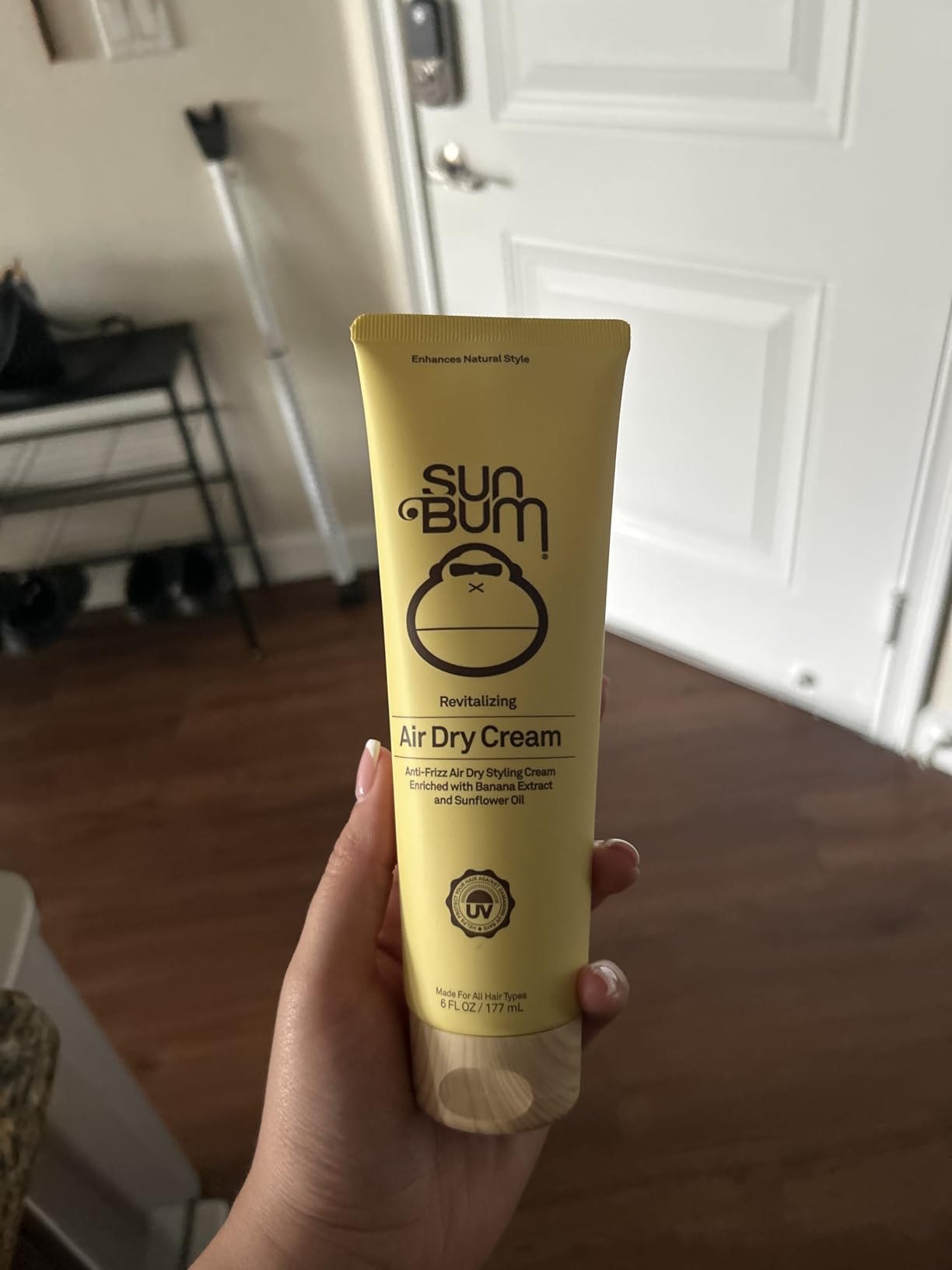 Sun Bum Revitalizing Air Dry Hair Cream for Anti Frizz Styling - 6 oz | UV Protecting, Smoothes and Enhances Texture customer photo 2
