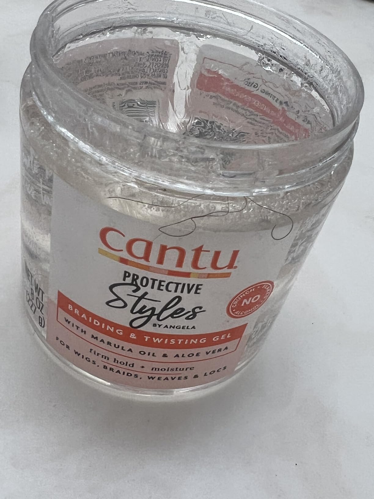 Cantu Protective Styles by Angela Braiding & Twisting Gel with Marula Oil & Aloe Vera, Gel for Natural Hair, 8 Ounce customer photo 1