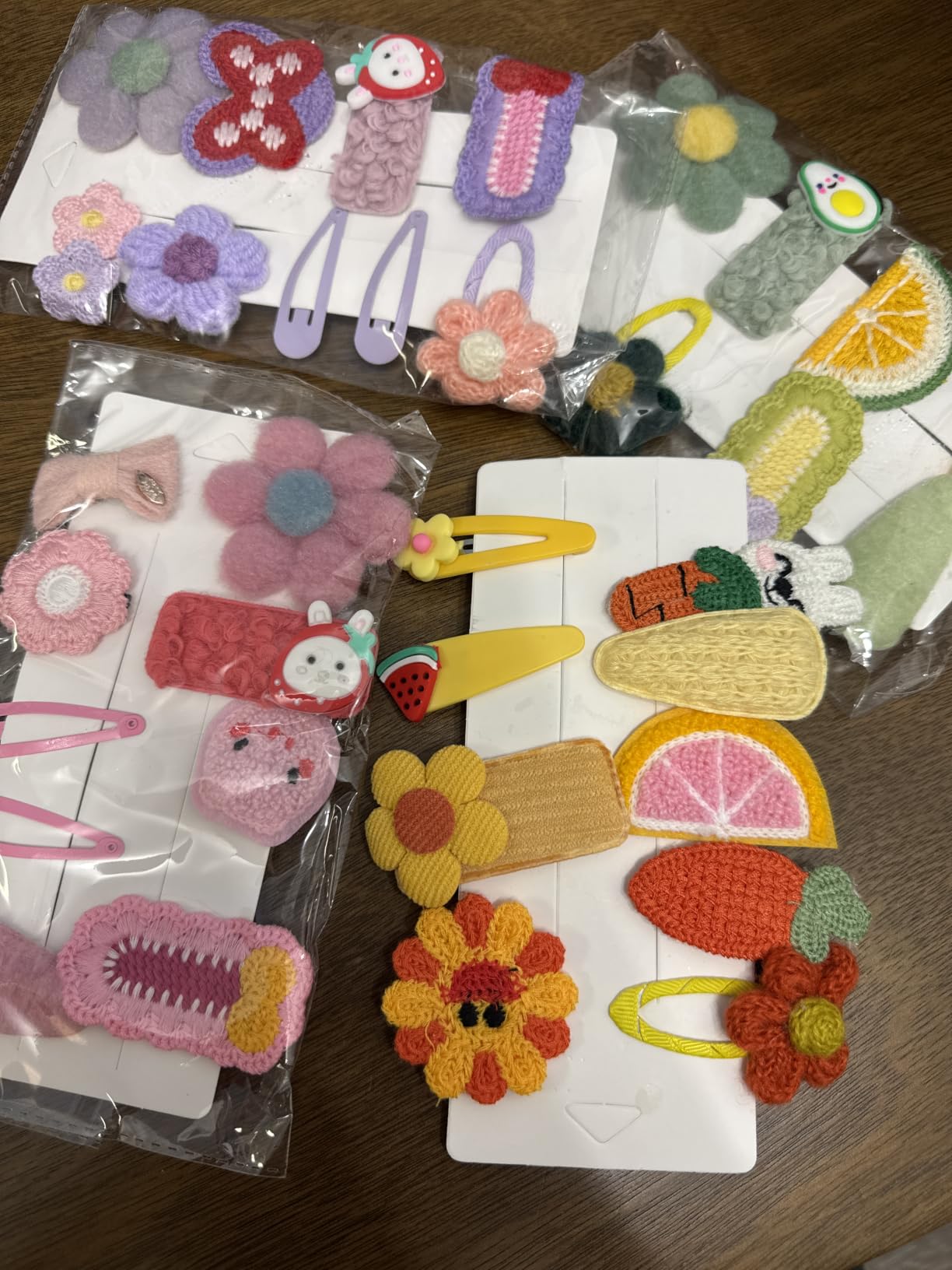 56PCS Toddler Hair Accessories Set: Colorful Rainbow Barrettes, Pins, Candy Fruits, Butterflies for Kids' Stylish Hairstyles customer photo 1