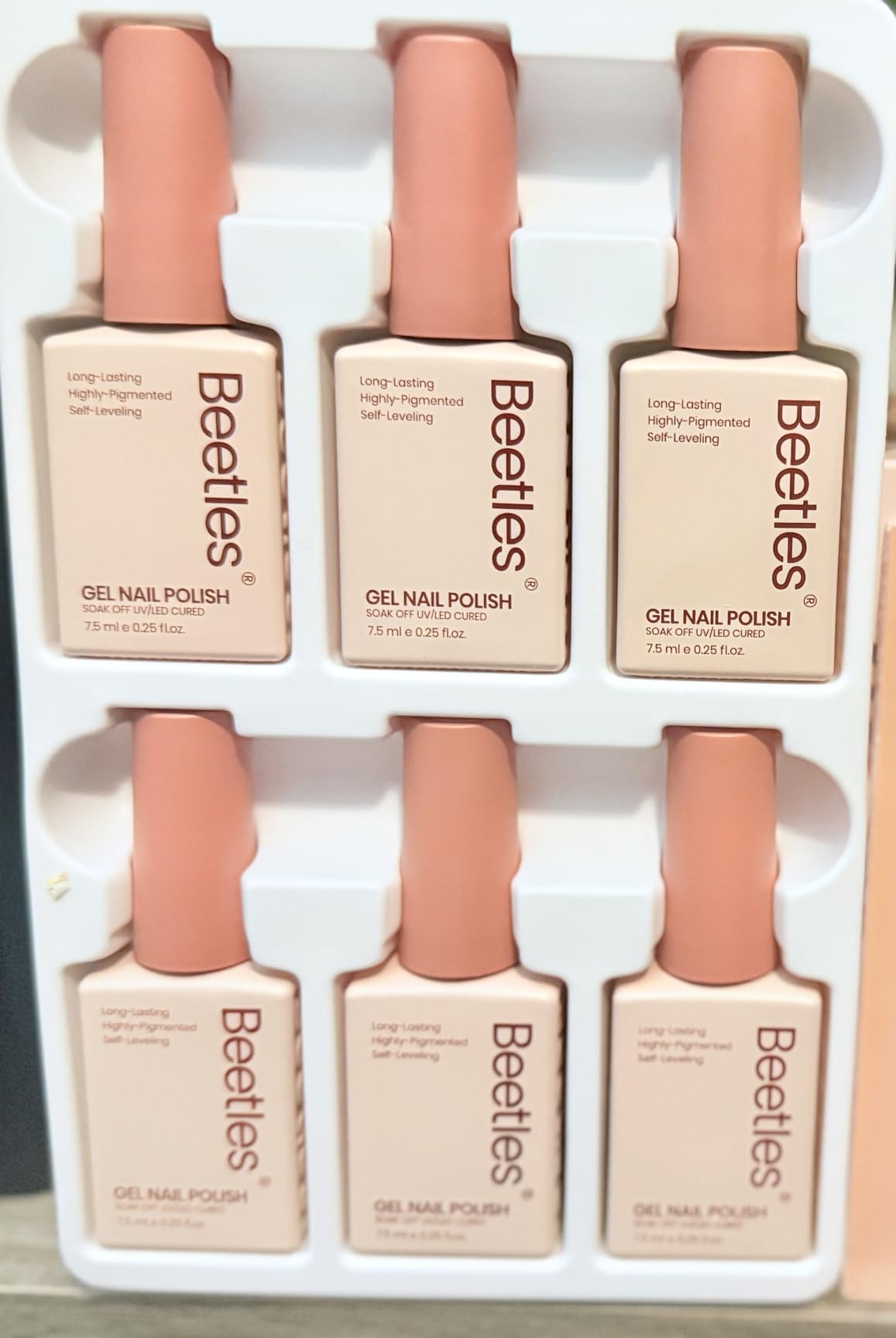 beetles Gel Polish Whispers of Love Jelly Gel Nail Polish Set, 6 Colors | Milky White Nude Pink Neutral Sheer Translucent Soak Off UV Gel Nail Kit, Nail Concealer for Salon DIY Manicure Gift Women customer photo 1