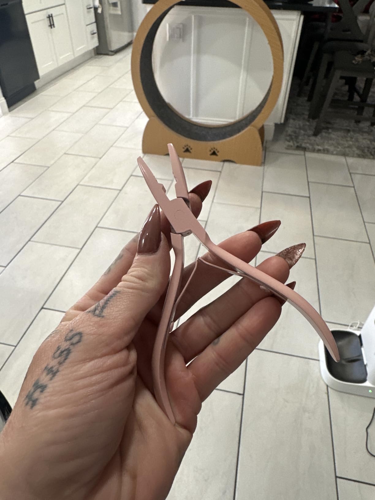 NEWISHTOOL Micro Links Hair Extensions Kit, Hair Extension Pliers for Beads | Hair Extension Loop Needle Pulling Hook Tool Bead Device Tool Kits, Micro Link Tools for Hair or Feather Extensions Styling customer photo 1