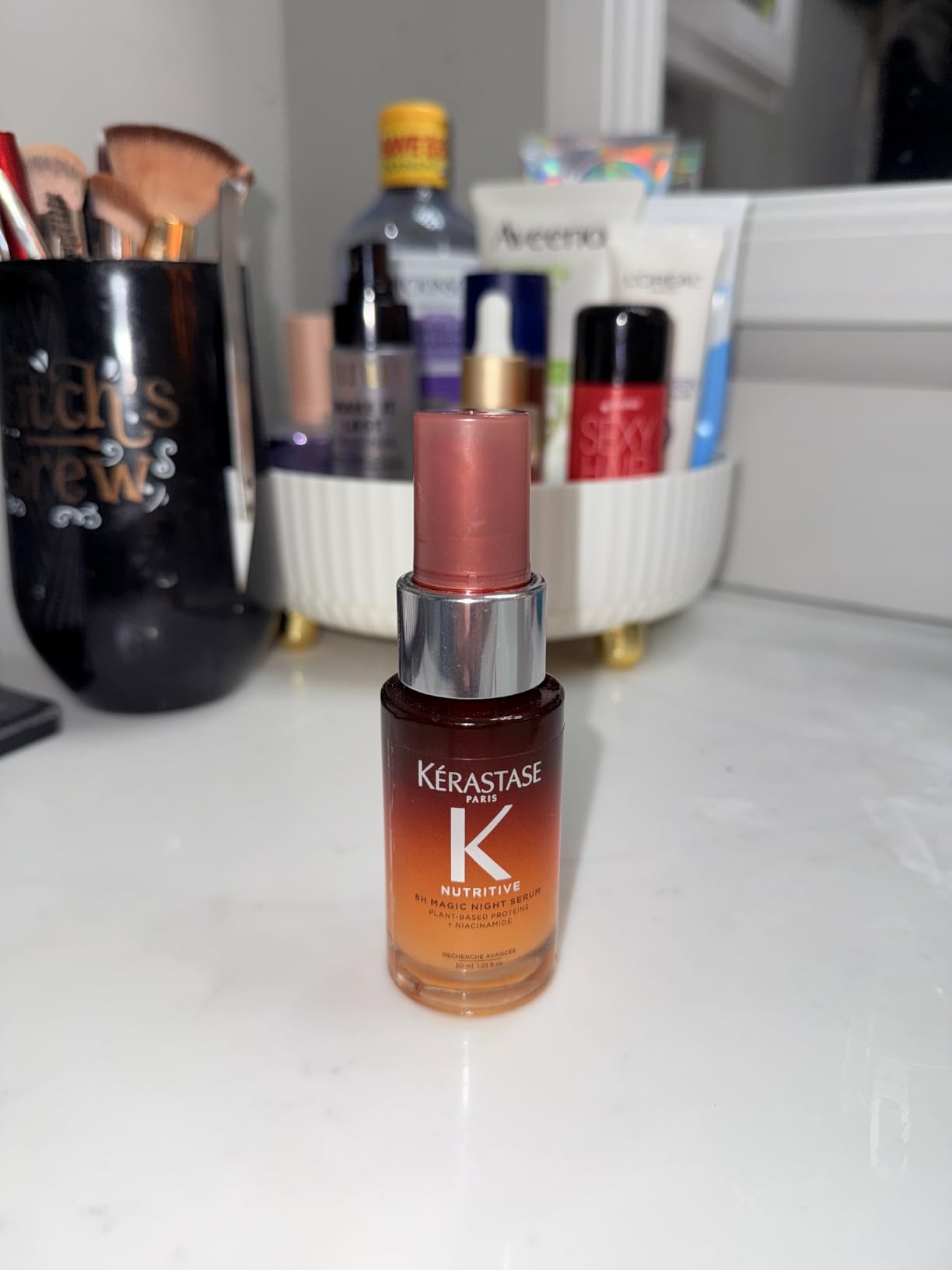 Kerastase Nutritive 8H Magic Night Serum - Overnight Treatment for Dry Hair, Enhances Shine, Nourishes and Reduces Frizz, With Plant-Based Proteins, For All Hair Types customer photo 1