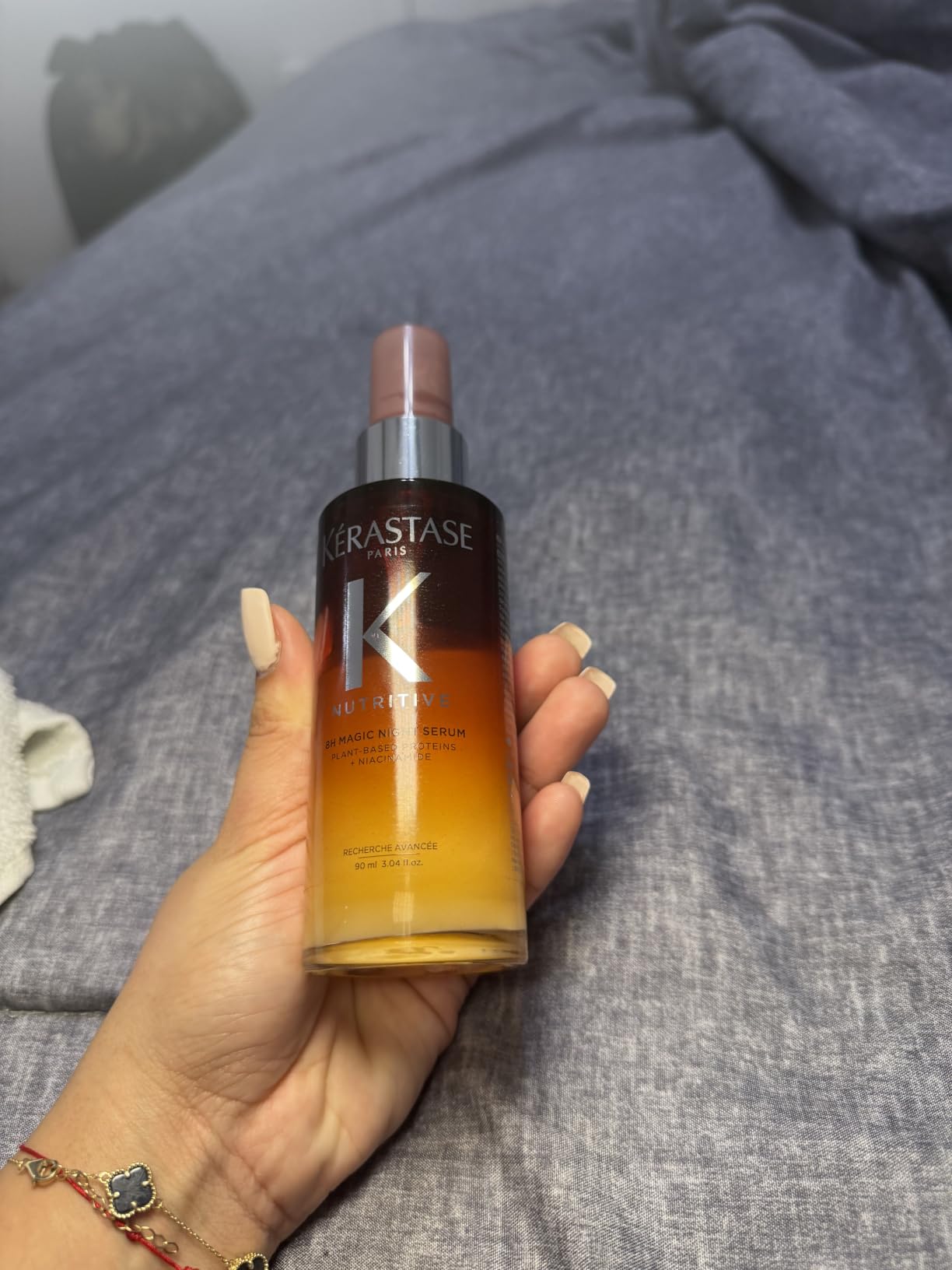 Kerastase Nutritive 8H Magic Night Serum - Overnight Treatment for Dry Hair, Enhances Shine, Nourishes and Reduces Frizz, With Plant-Based Proteins, For All Hair Types customer photo 2