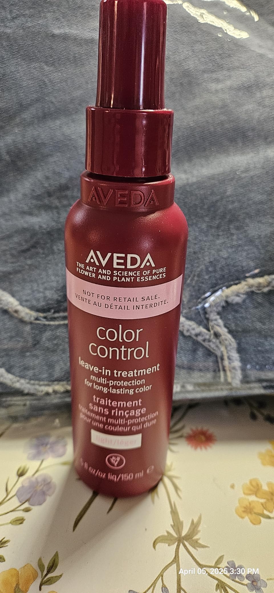 Aveda Color Control Leave-In Treatment Light | Protects Color for Up to 12 Weeks | Heat and UV Protectant | For Fine to Medium Hair | Silicone Free | 98% Naturally Derived customer photo 1