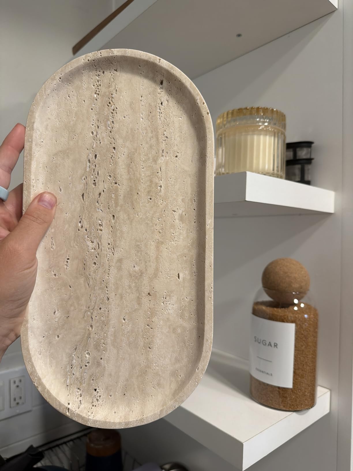 Italian Travertine Tray, 12