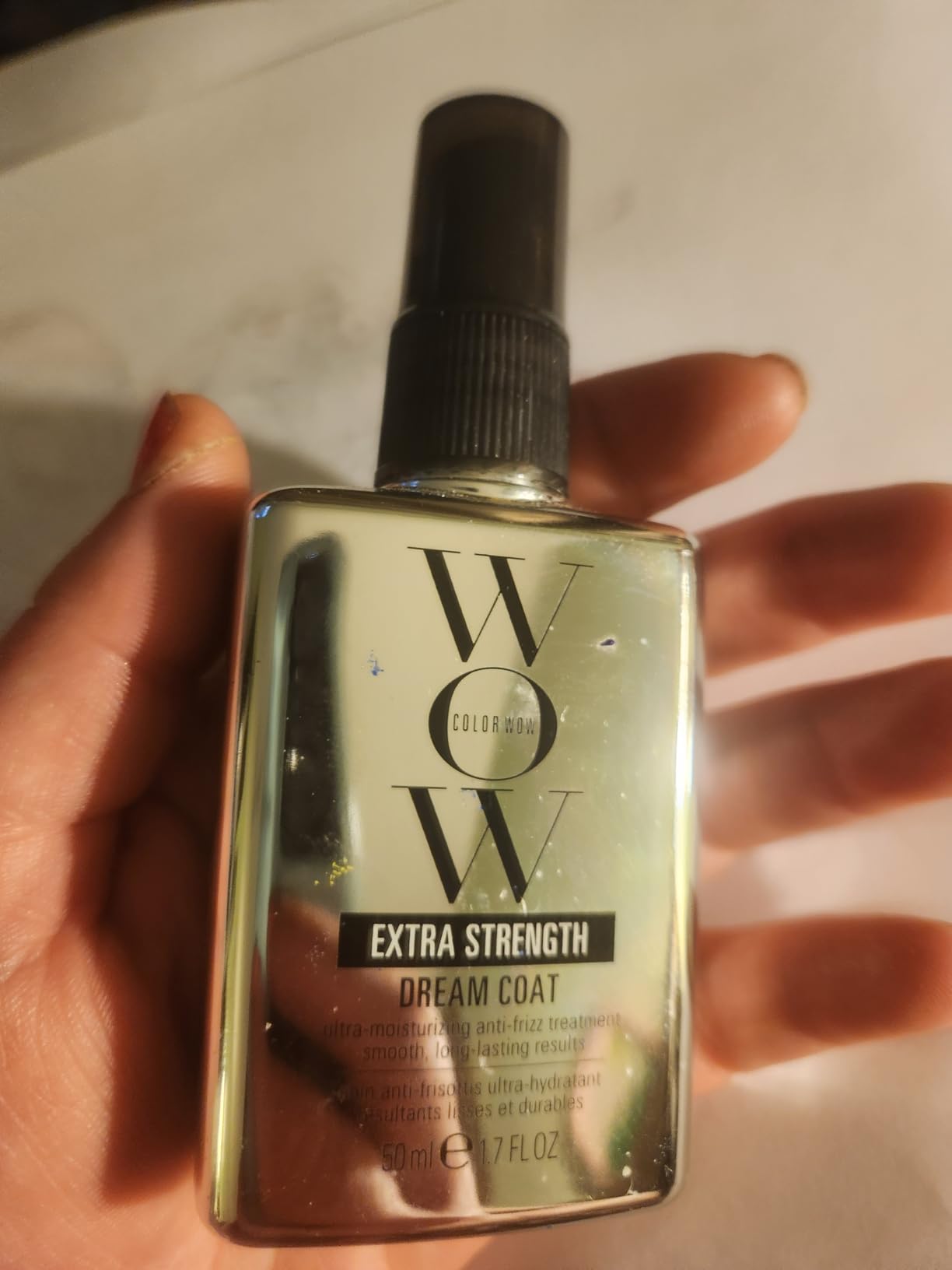 COLOR WOW Extra Strength Dream Coat - Anti-Humidity Frizz Control Spray | Powerful ultra-moisturizing, anti-frizz treatment for glassy-smooth frizz-resistant hair customer photo 2