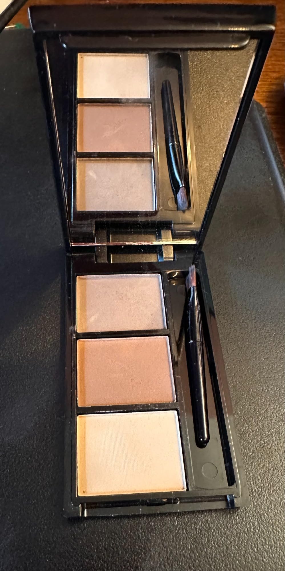 Eyebrow Powder Kit, Waterproof Eye Brow Tinting Filler Palette Set for Women | Eyebrow Makeup Kit with Brush Razor, Dark Light Brown Nude Brow Powder, Fill & Sculpt Full Brows, Thanksgiving Christmas Makeup customer photo 1