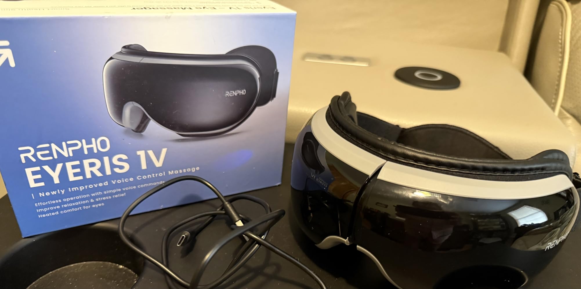 RENPHO Eyeris 3 Eye Massager with Heat and Cooling, Massaging Eye Mask customer photo 2