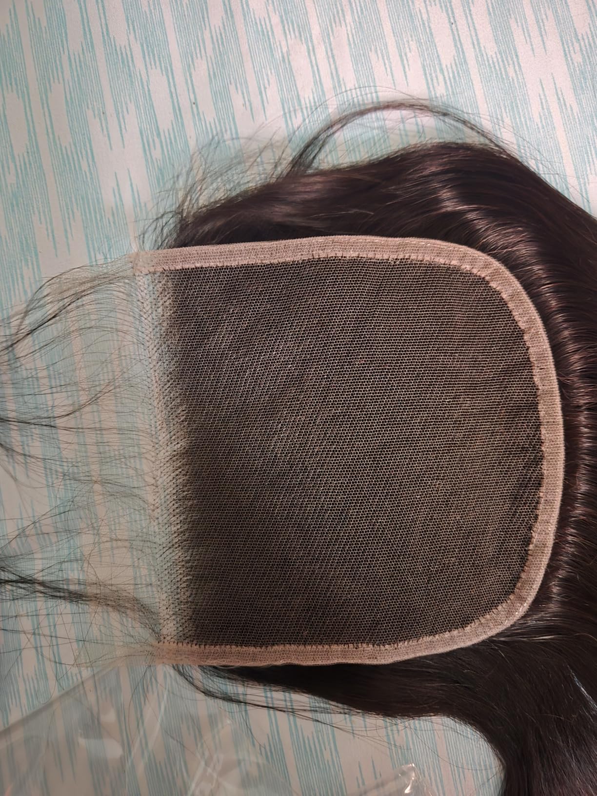 KRN 5x5 HD Lace Closure, Ultra-thin Invisible HD Lace Closure Tiny Single Knot Pre-Plucked with Baby Hair 12A Grade Brazilian Virgin Straight Human Hair 14 Inch customer photo 2