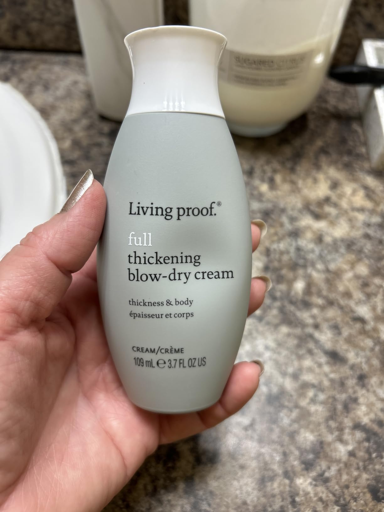 Living Proof Full Thickening Blow-Dry Cream - All-Day Fullness, Shine, Lightweight Conditioning, Heat Protection for Fine or Flat Hair customer photo 2