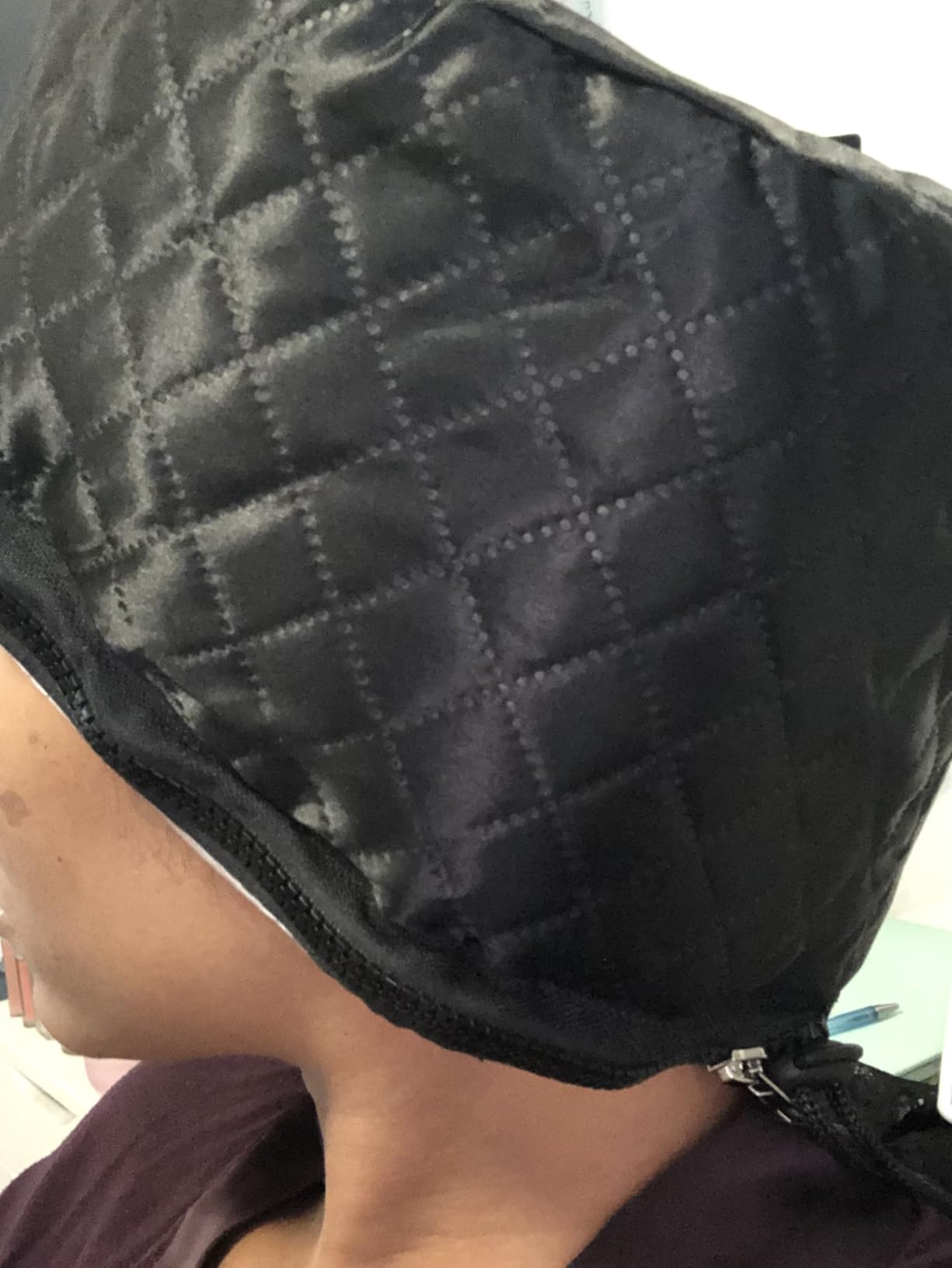 Heat Cap for Deep Conditioning: 10-Level Heats Up Quickly 3 Time Settings Hair Steamer for Natural Hair Home Use Thermal Steam Cap for Black Hair Portable Heating Caps customer photo 2