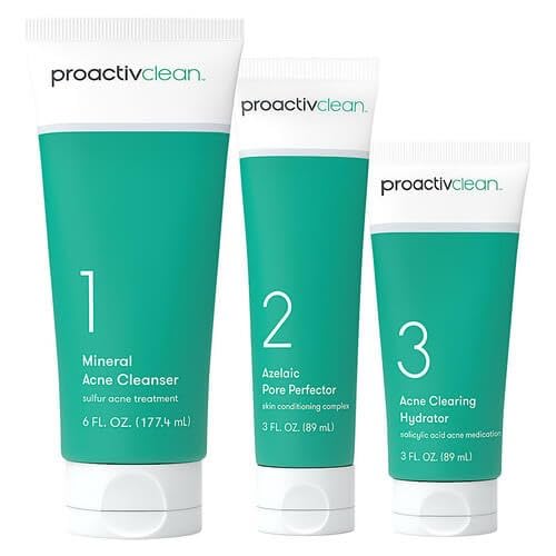 Proactiv Clean 3 Step Acne Routine w/ Pimple Patches- Sulfur Acne Treatment Cleanser, Azelaic Acid Serum, and Facial Moisturizer for Sensitive, Acne-Prone Skin- 30 Day Acne Kit with Pimple Patches customer photo 1