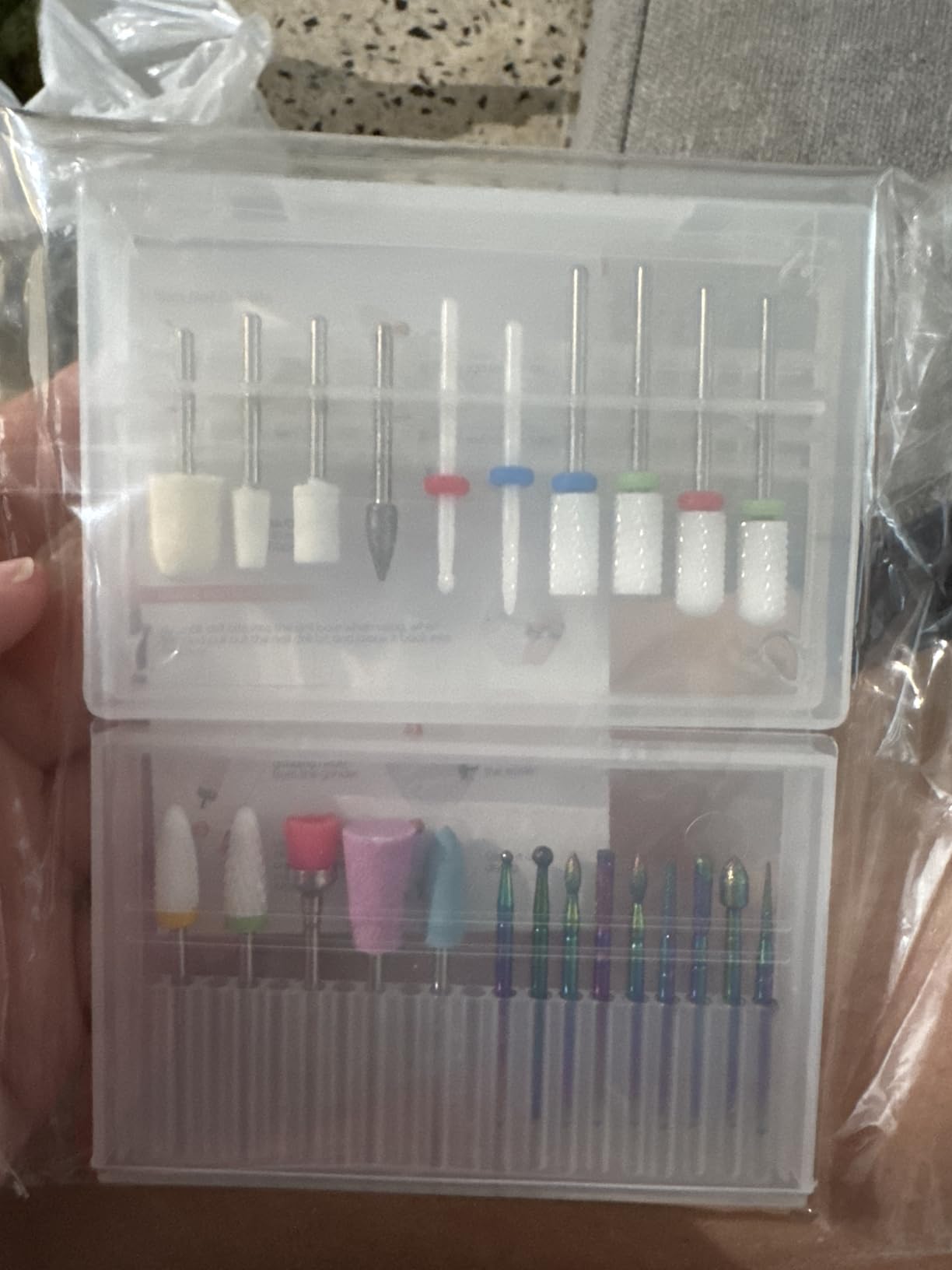 Modelones 24 Pcs Nail Drill Bit 3/32