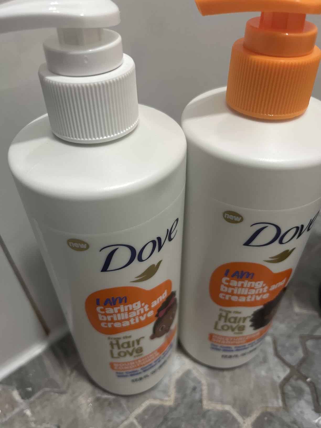 Dove Shampoo and Conditioner Set - Love Collection, Curly, Kids, Wavy Hair Products 17.5 Oz (2 Piece Set) | 